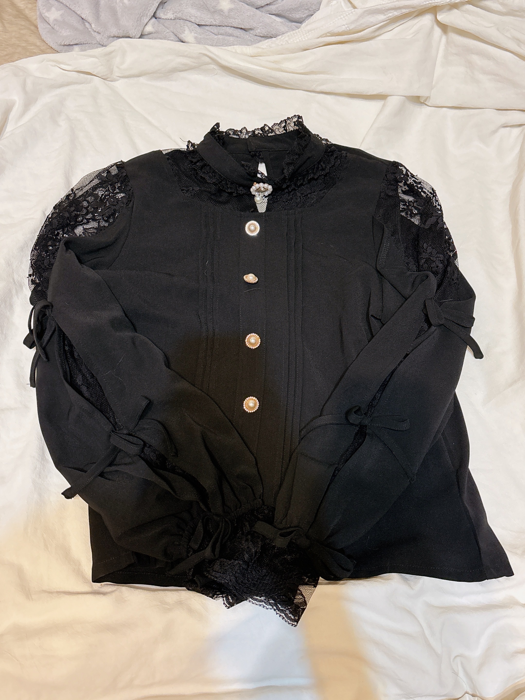 rojita 蕾絲黑色上衣 f尺寸