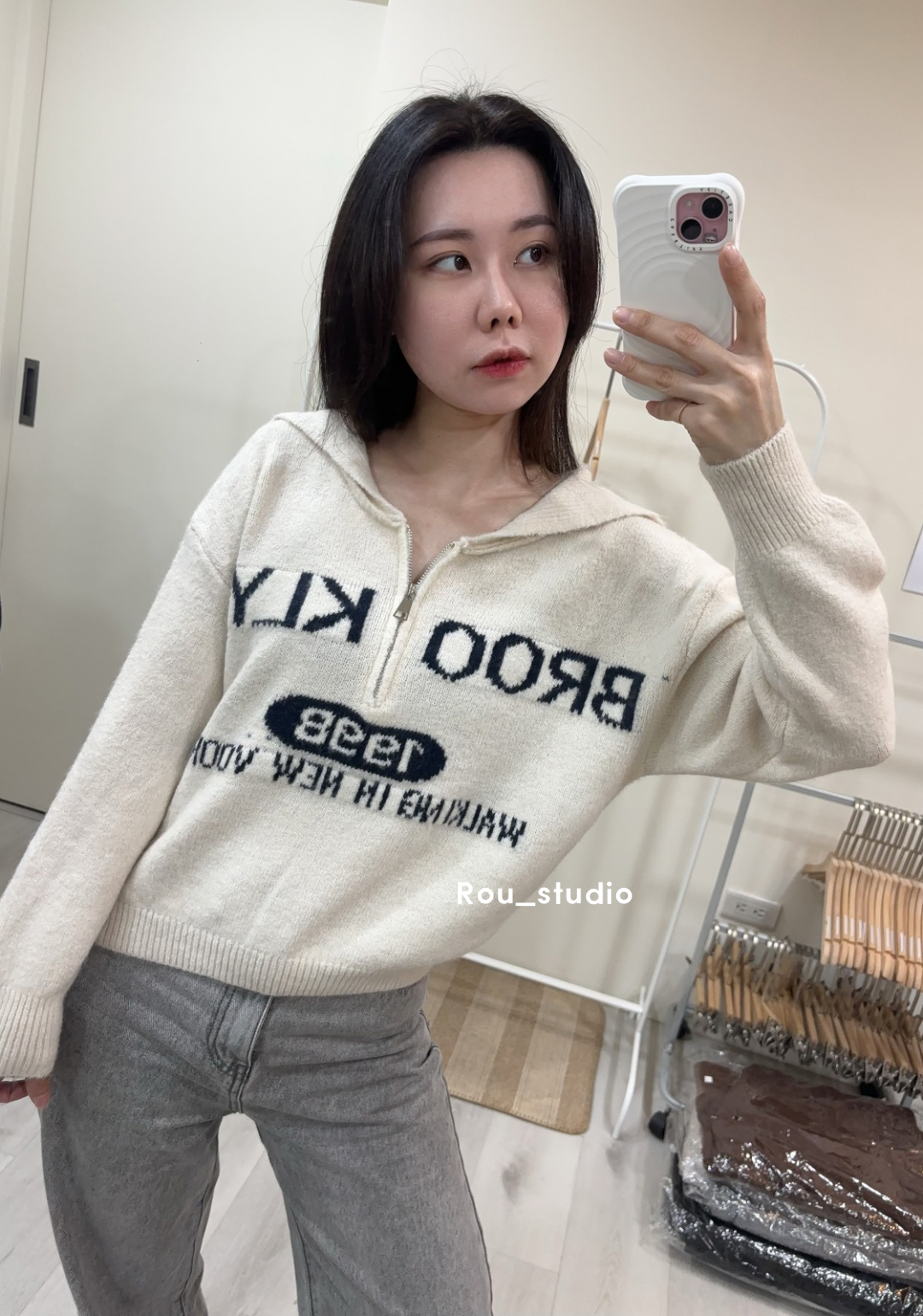 韓系休閒感針織上衣