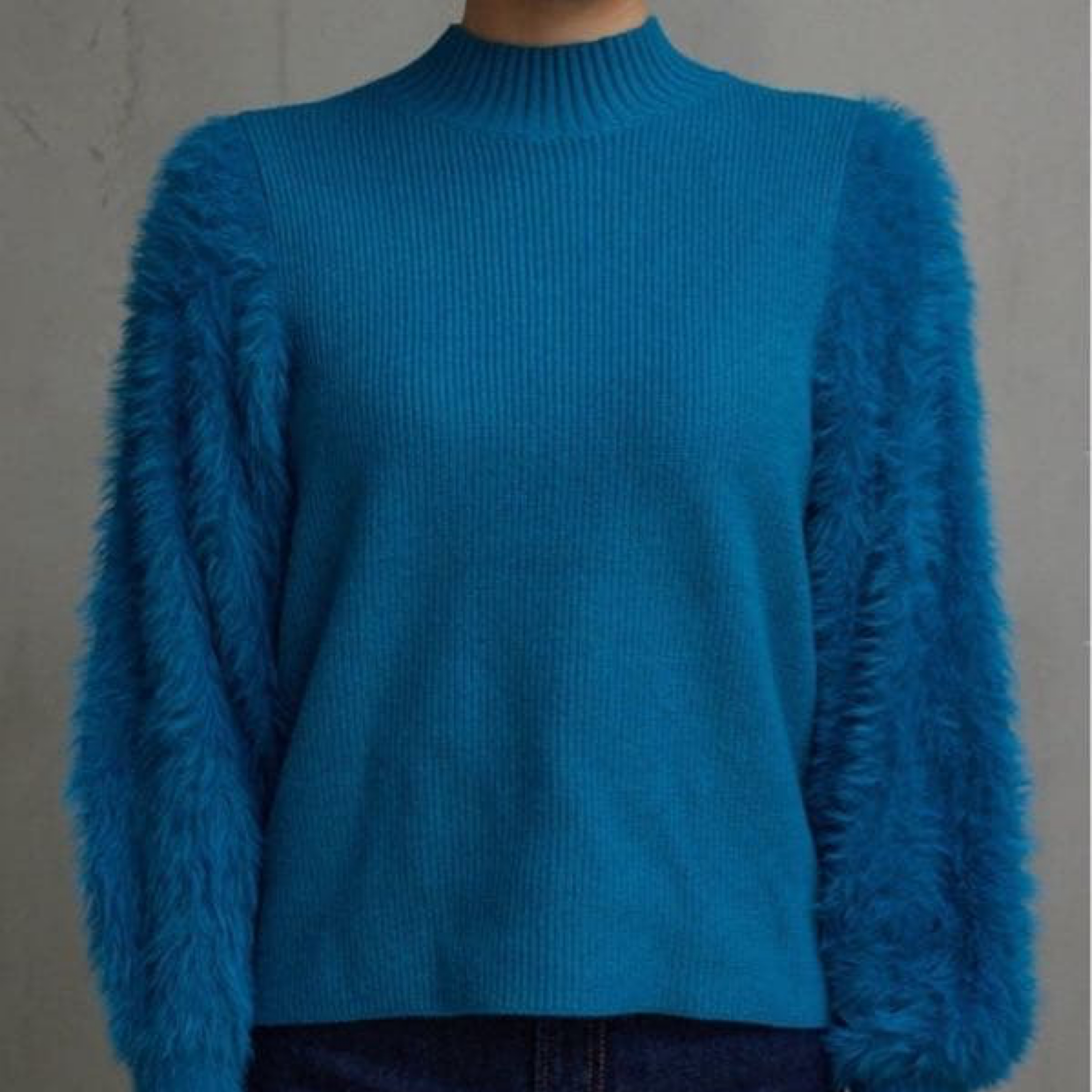 MOUSSY AZUL 毛絨袖針織衫
