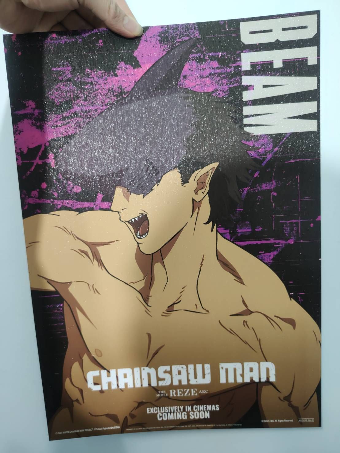 11/01鏈鋸人 環球 拉絲鑽石工藝