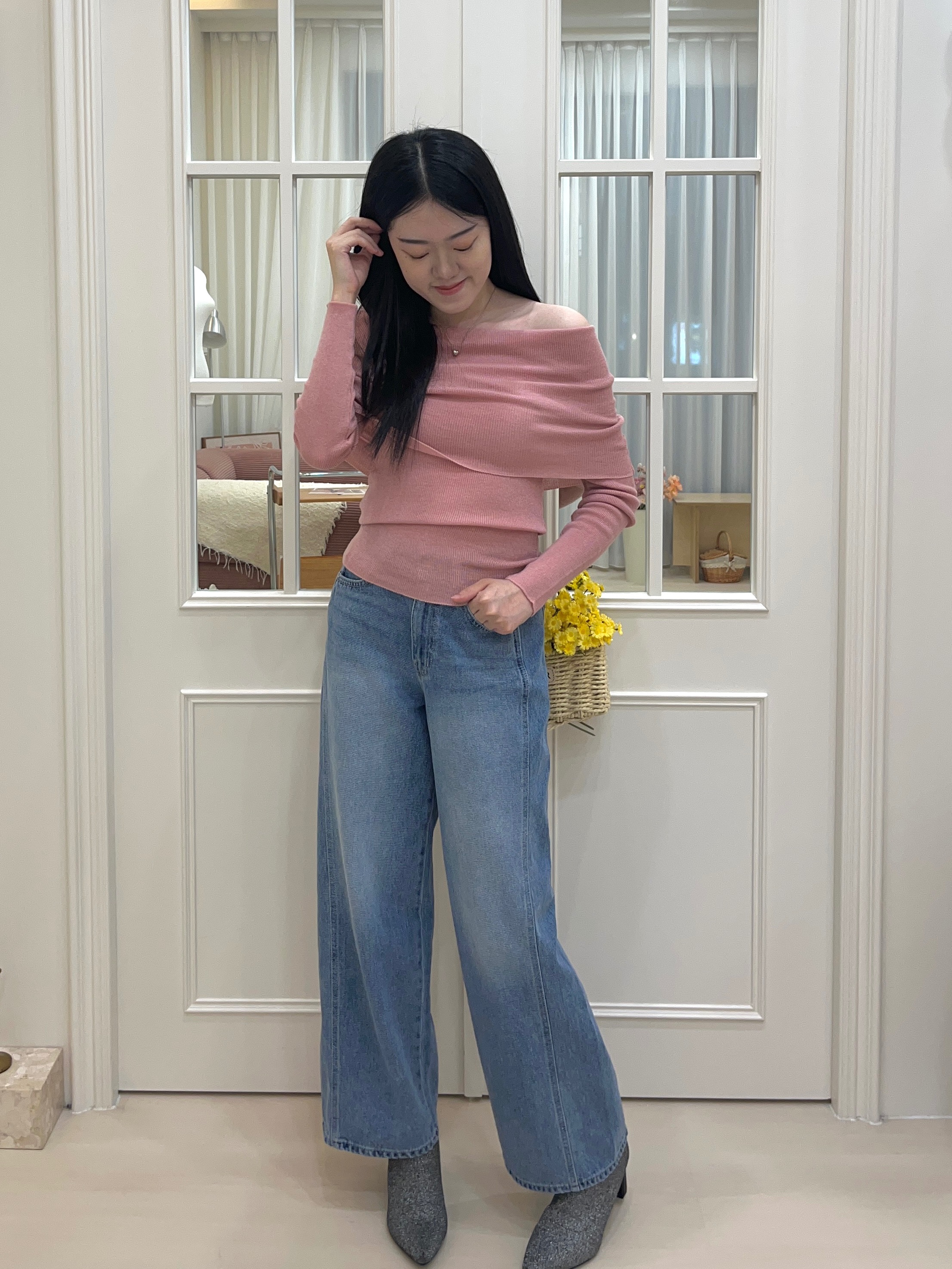 正韓·人生直筒牛仔褲 S/M 單ㄧ色