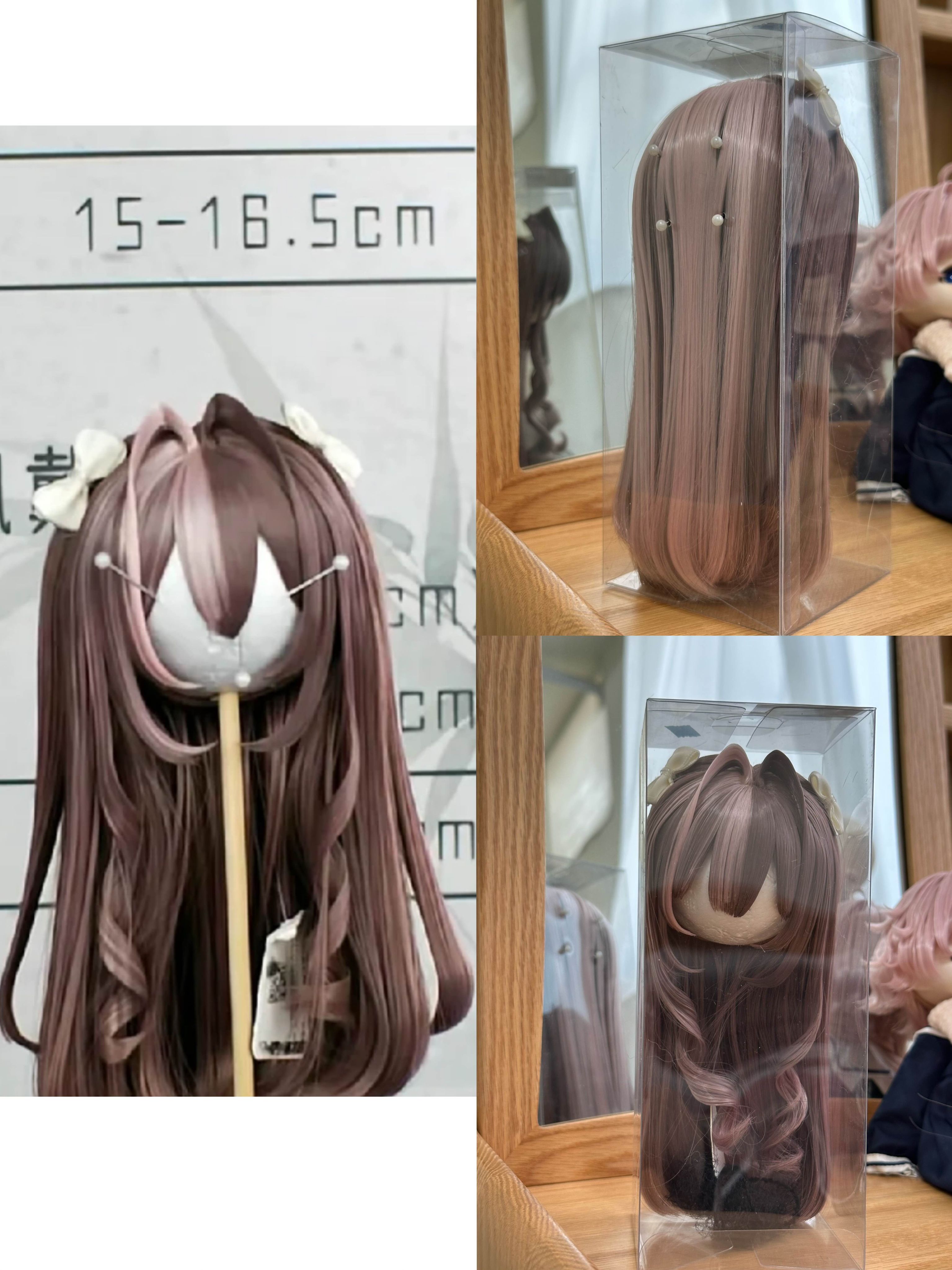 三分假髮3區（實拍+直播截圖自己參考一下 ＂全部默認有試戴過＂ ） 運輸過程難免會亂需打理