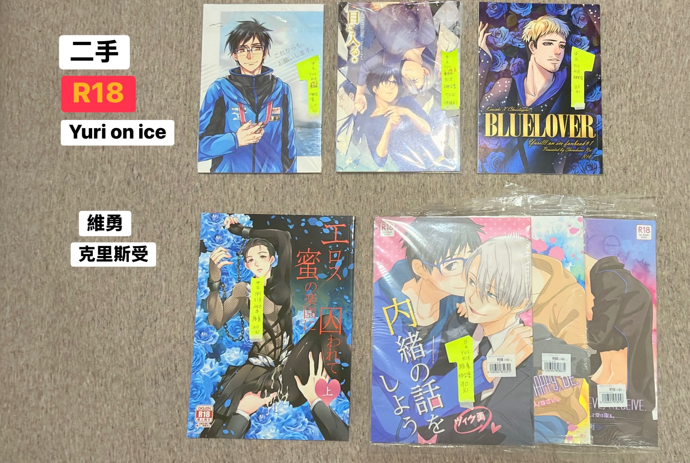 二手BL_Yuri on ice維勇、克里斯受 同人漫畫