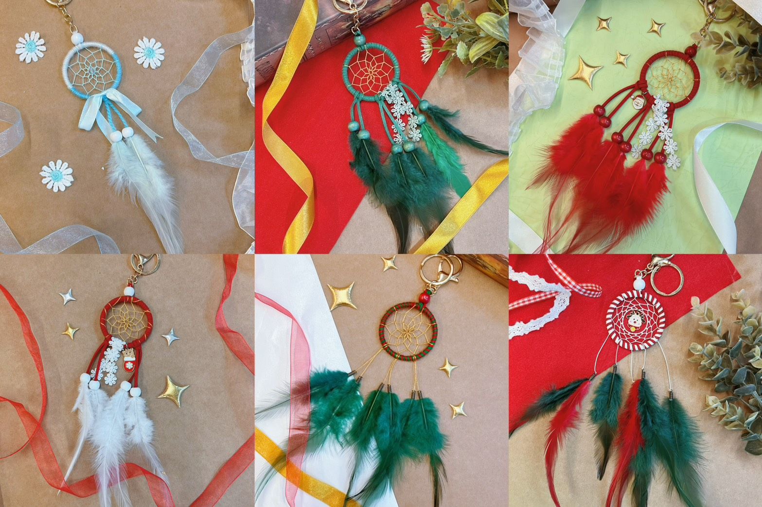 純手工製作捕夢網-聖誕限定款