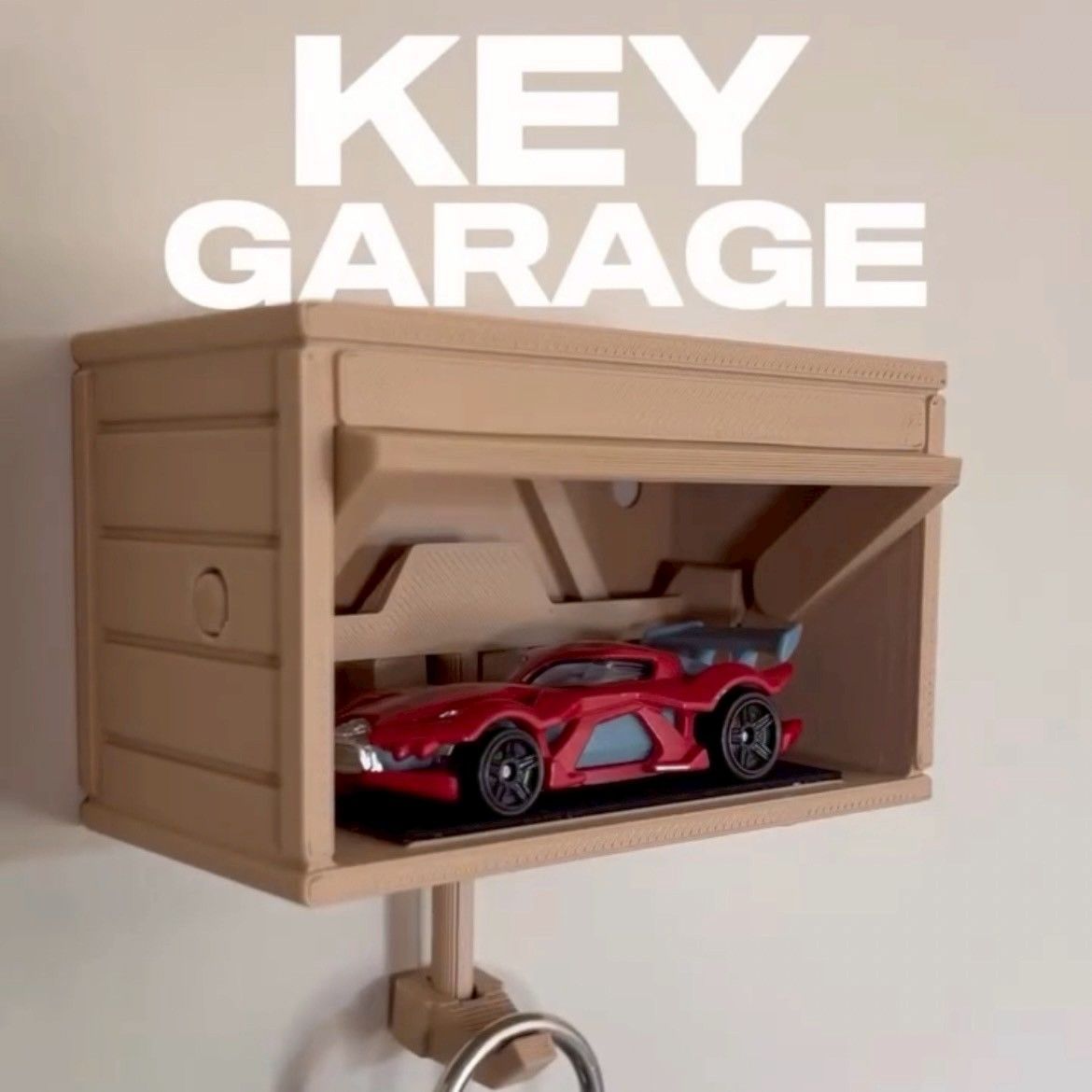 【城市選物 ｜CITYSELECT】車庫鑰匙掛鉤 買就送風火輪小汽車（一台）C48