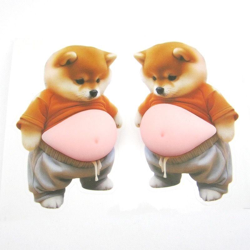 【城市選物 ｜CITYSELECT】大肚皮狗狗貼 C64