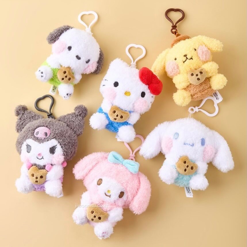 🇰🇷韓國限定吃餅乾QQ毛吊飾娃♡（下單後1～2週抵台）