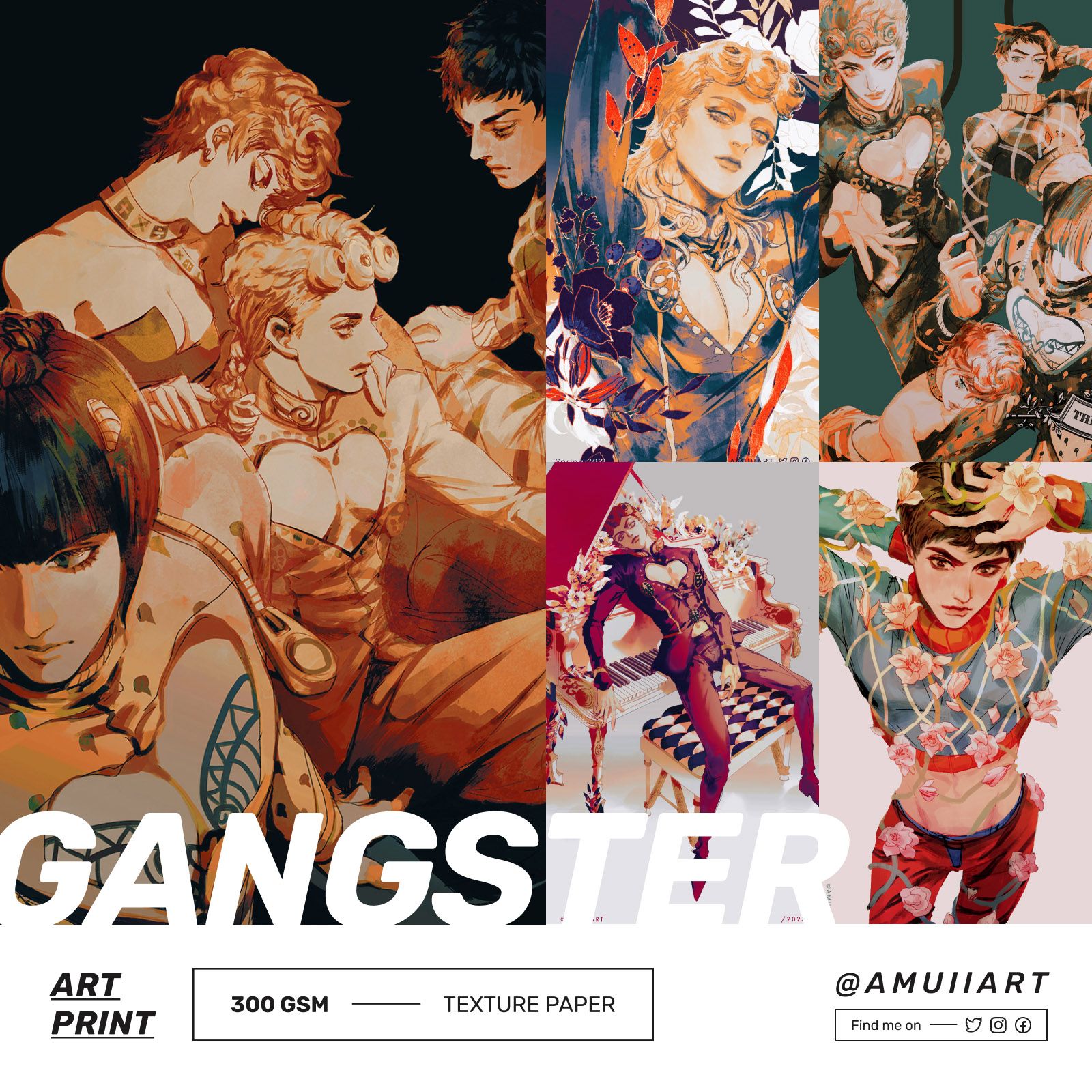 JOJO的奇妙冒險 插畫名信片組