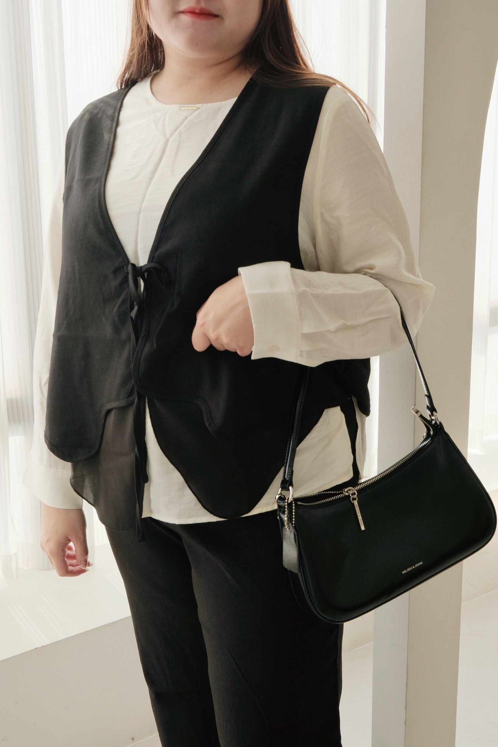 【H004】文青棉麻層次套裝-黑