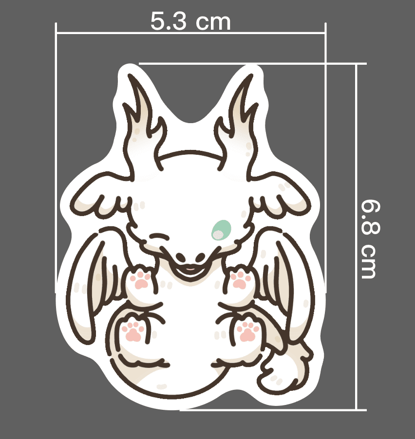 白龍霧面 戶外用貼紙 （車貼、行李箱貼）