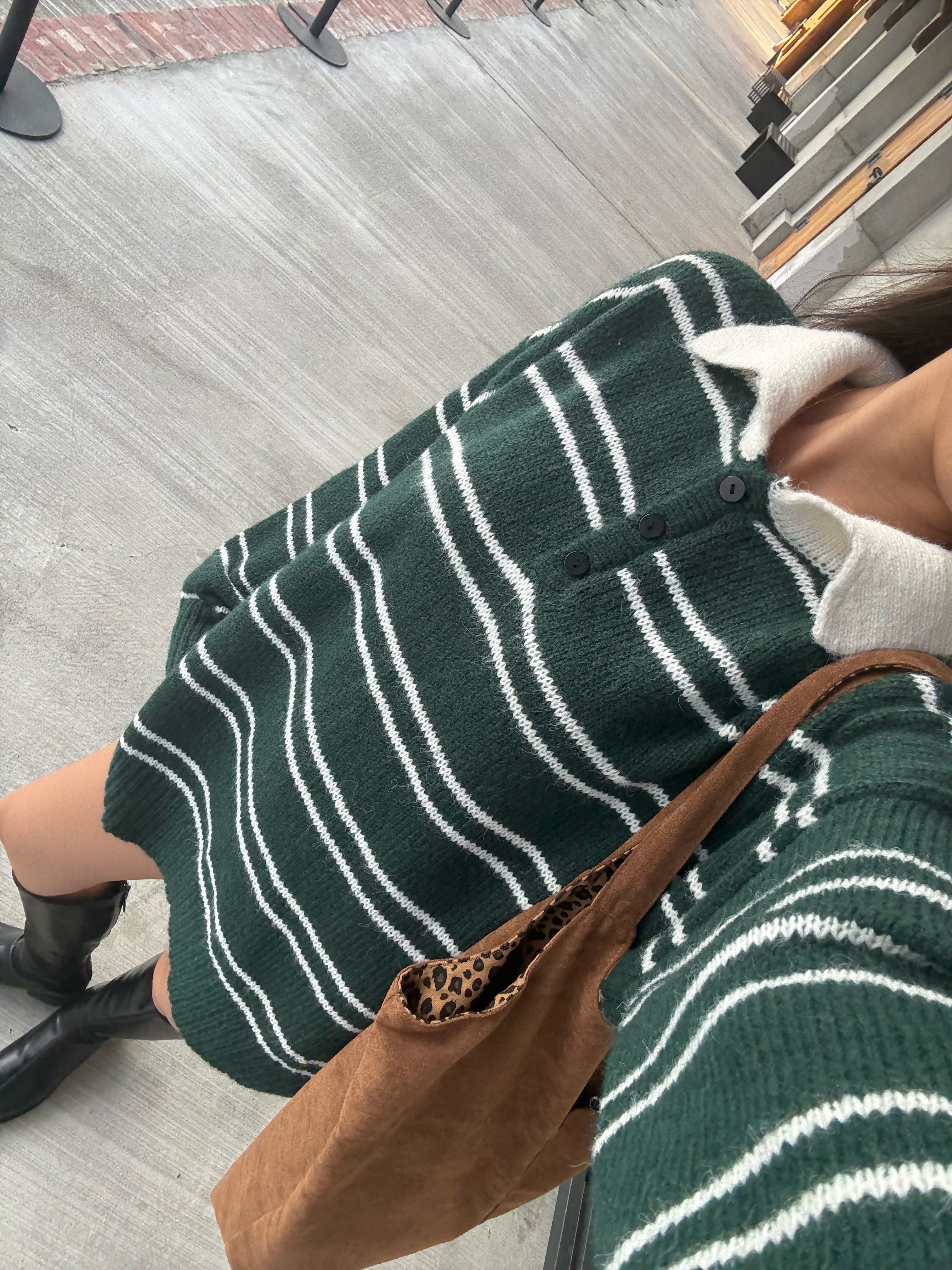 軟糯polo🌲🧶 美式 復古 學院風 撞色 條紋 翻領 polo領 針織毛衣
