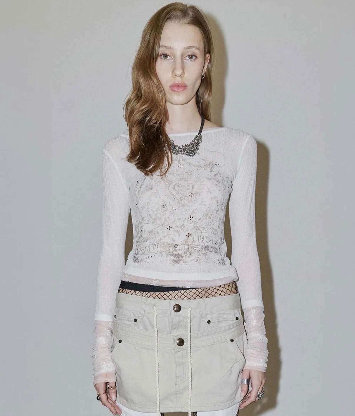 Natty 采源同款🇰🇷SCULPTOR 蕾絲長袖