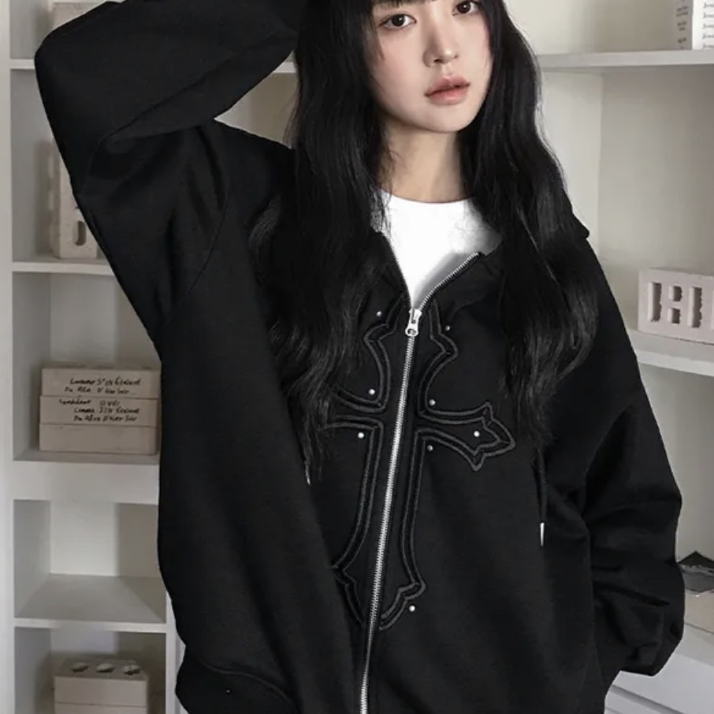 🇰🇷韓國網拍自製款 十字架外套