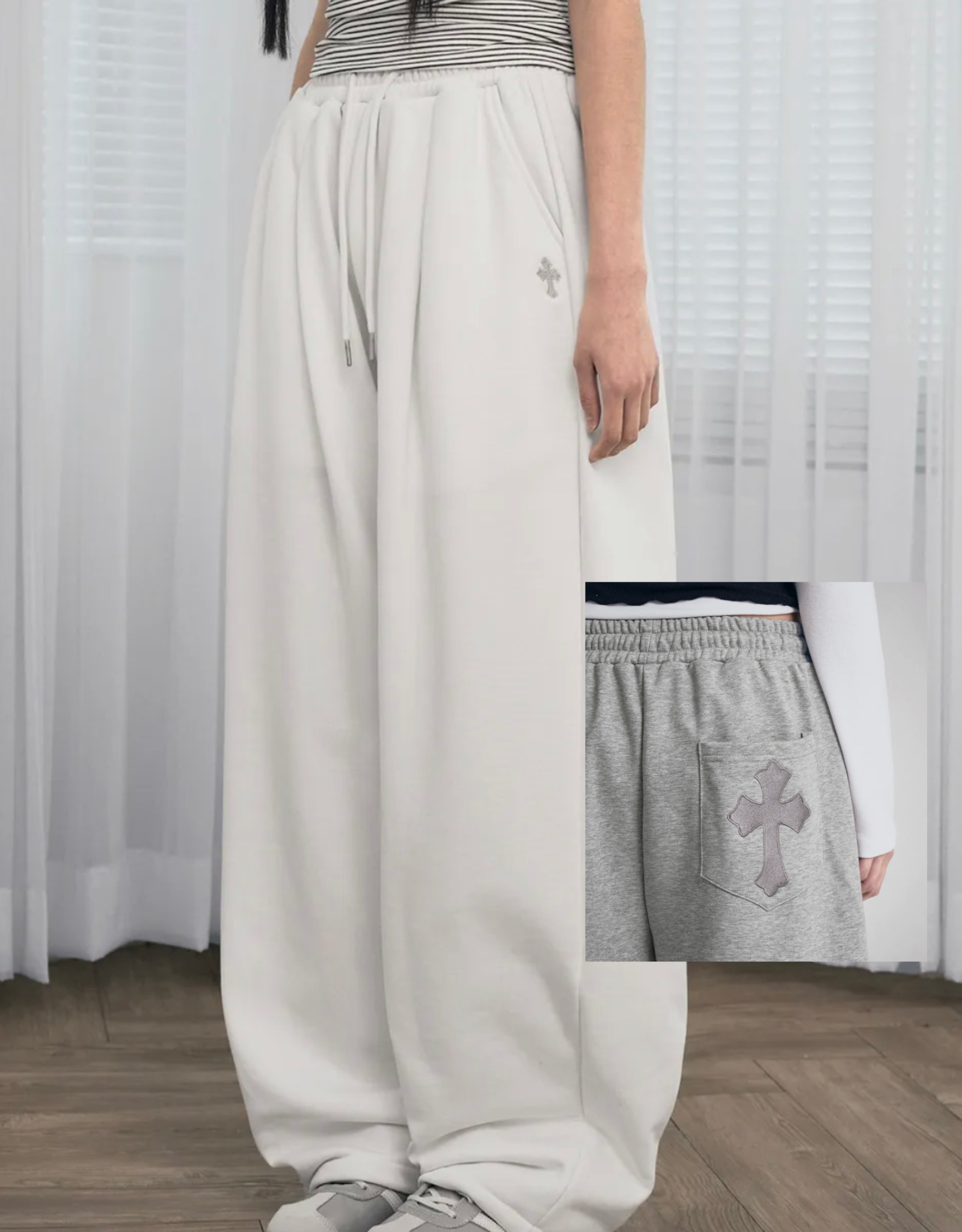 🇰🇷LOOXP 十字架棉褲
