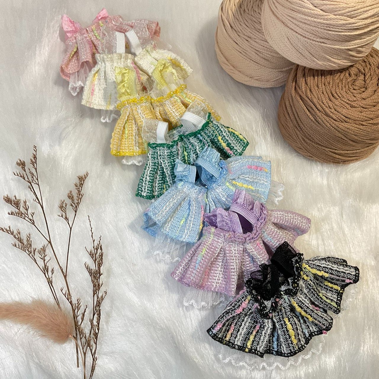 OTO娃哇屋🐰🐱雙層蕾絲公主裙（10~13cm娃）