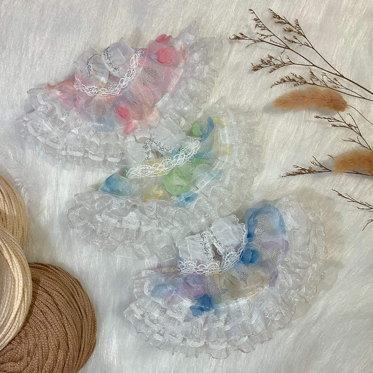 OTO娃哇屋🐰🐱繽紛花瓣公主裙（10~13cm娃）