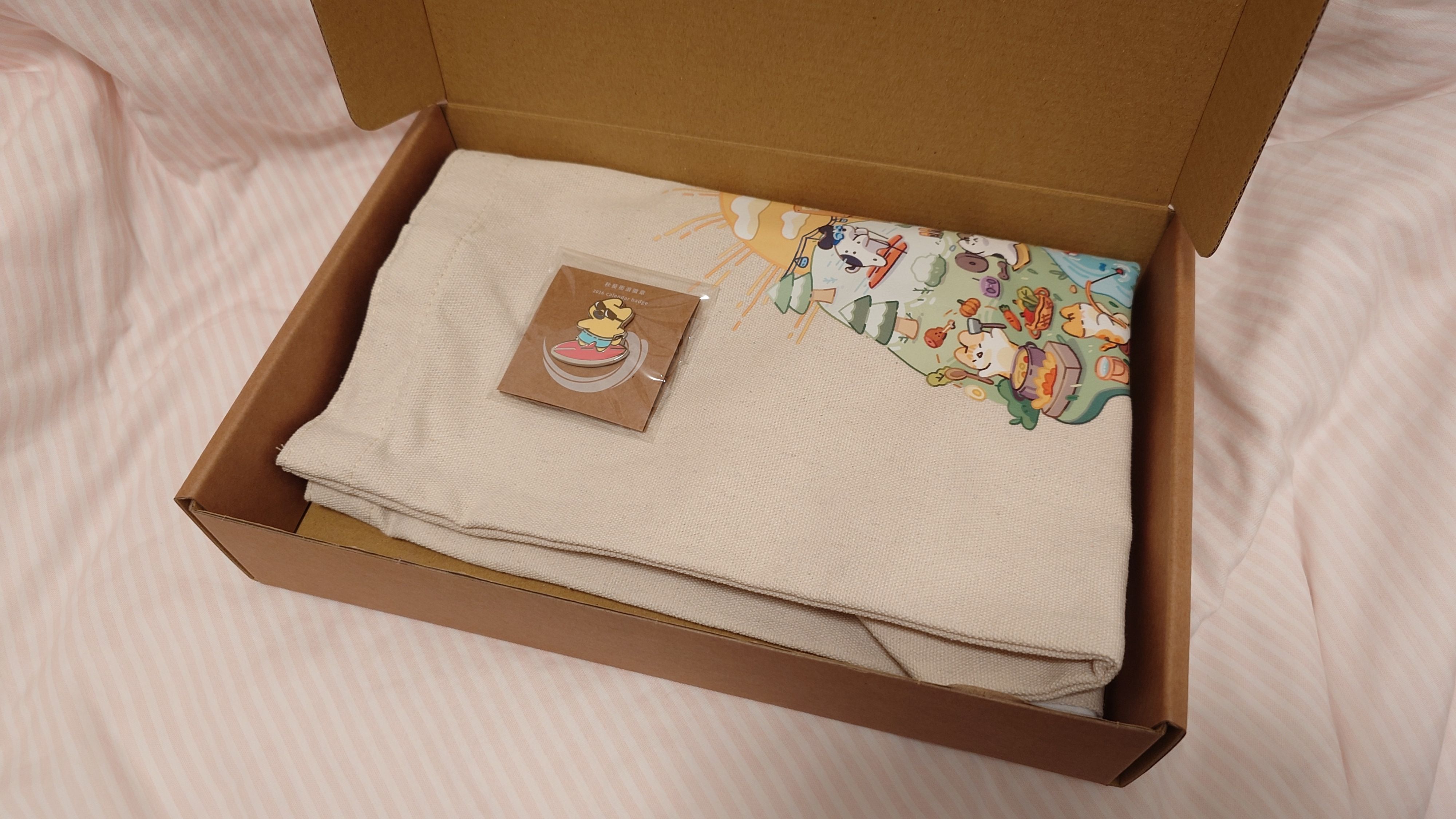 好味帆布袋+秋葵徽章+會議小卡+躺平書籤