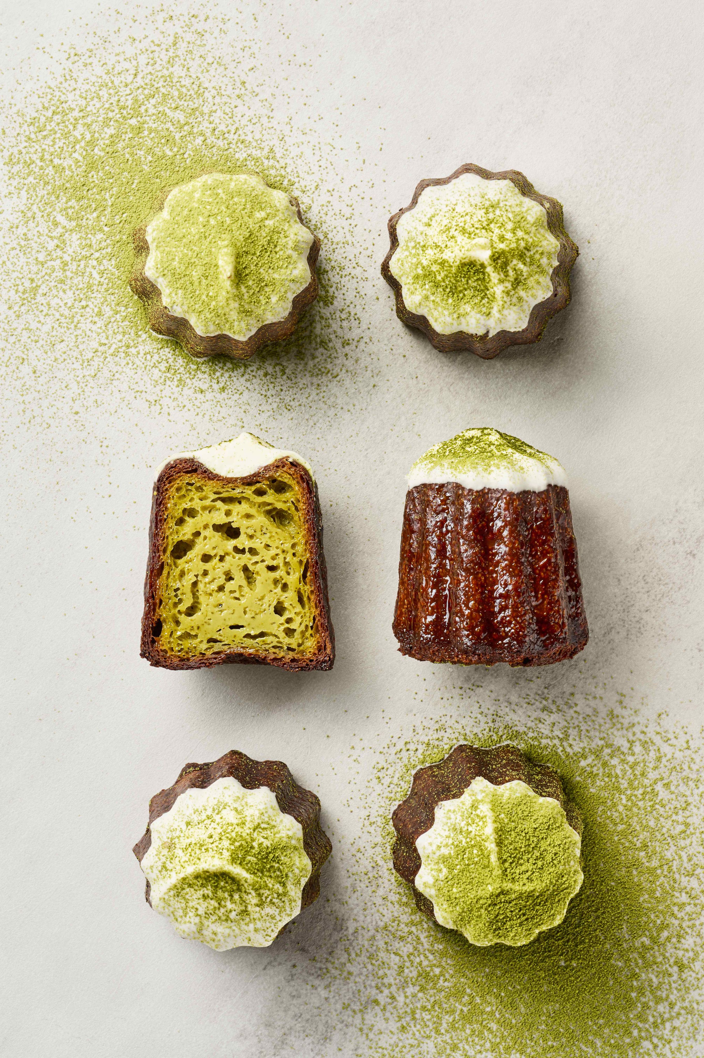 【初心】抹茶歐蕾可麗露-減糖版禮盒[含提袋]