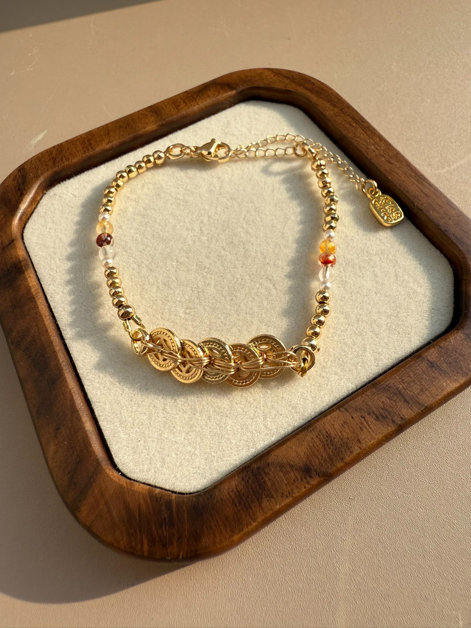 五帝錢好運手鏈