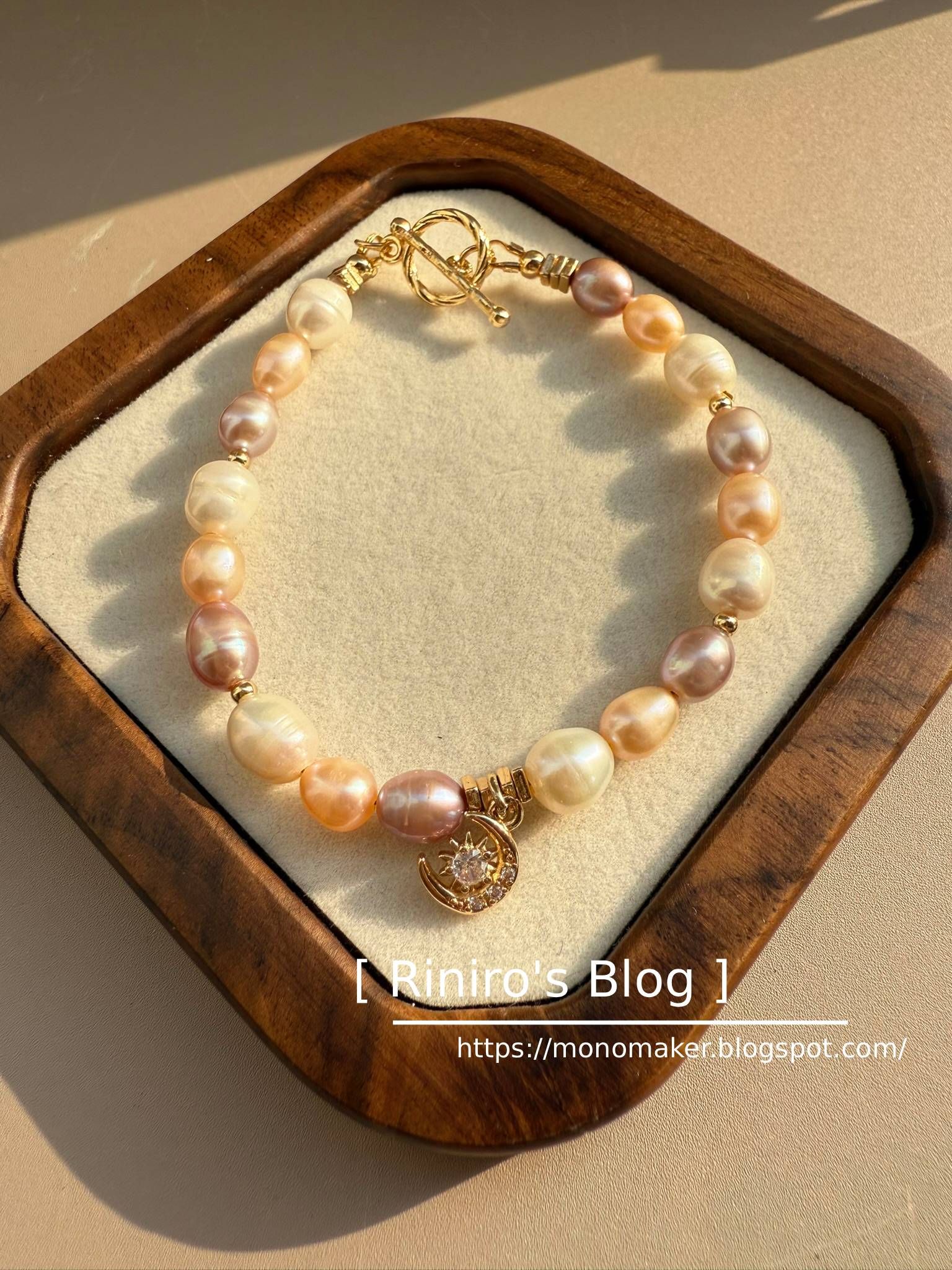 天然巴洛克珍珠糖果手鍊 OT扣
