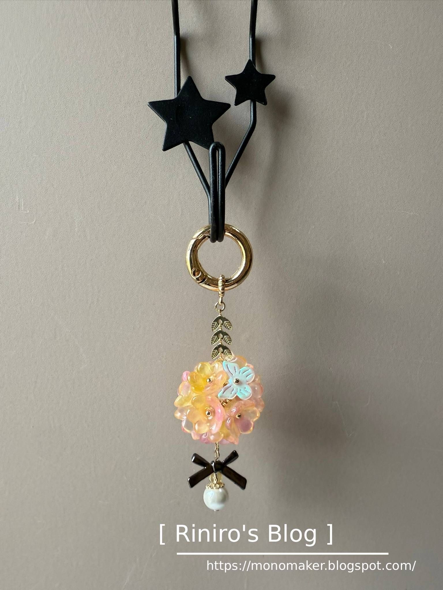 蝶戀花花球吊飾