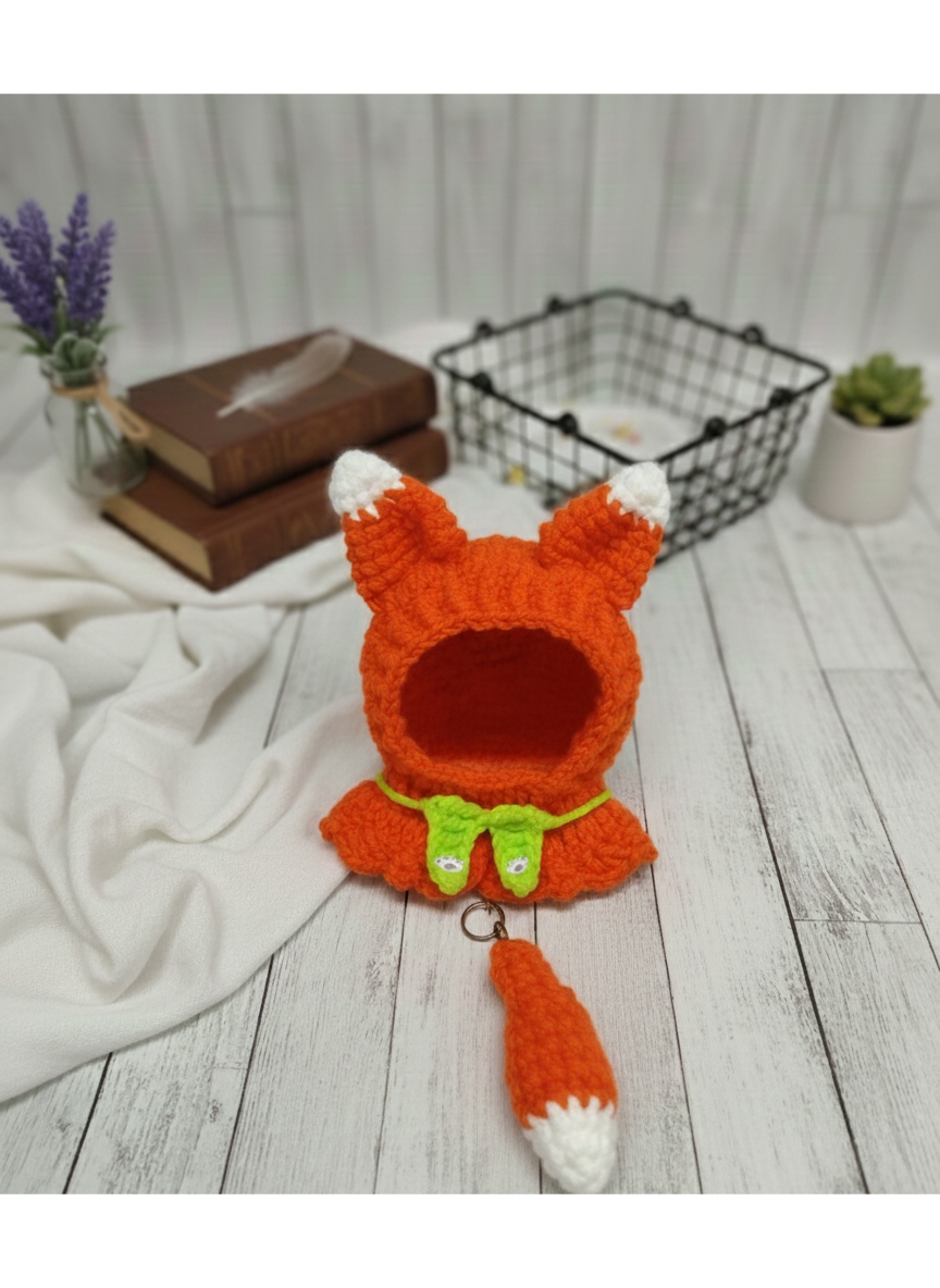 【手工鉤織娃衣】小狐狸斗篷🦊