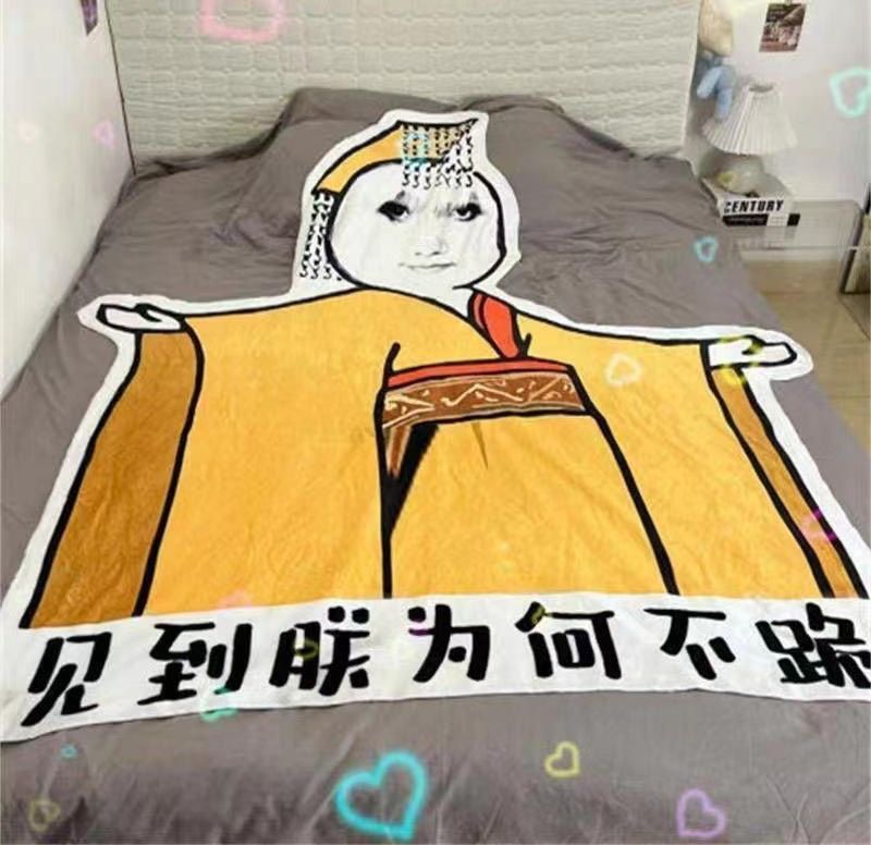 【生活研究所 ｜LIFE LAB】見到朕為何不跪 法蘭絨毛毯 S61