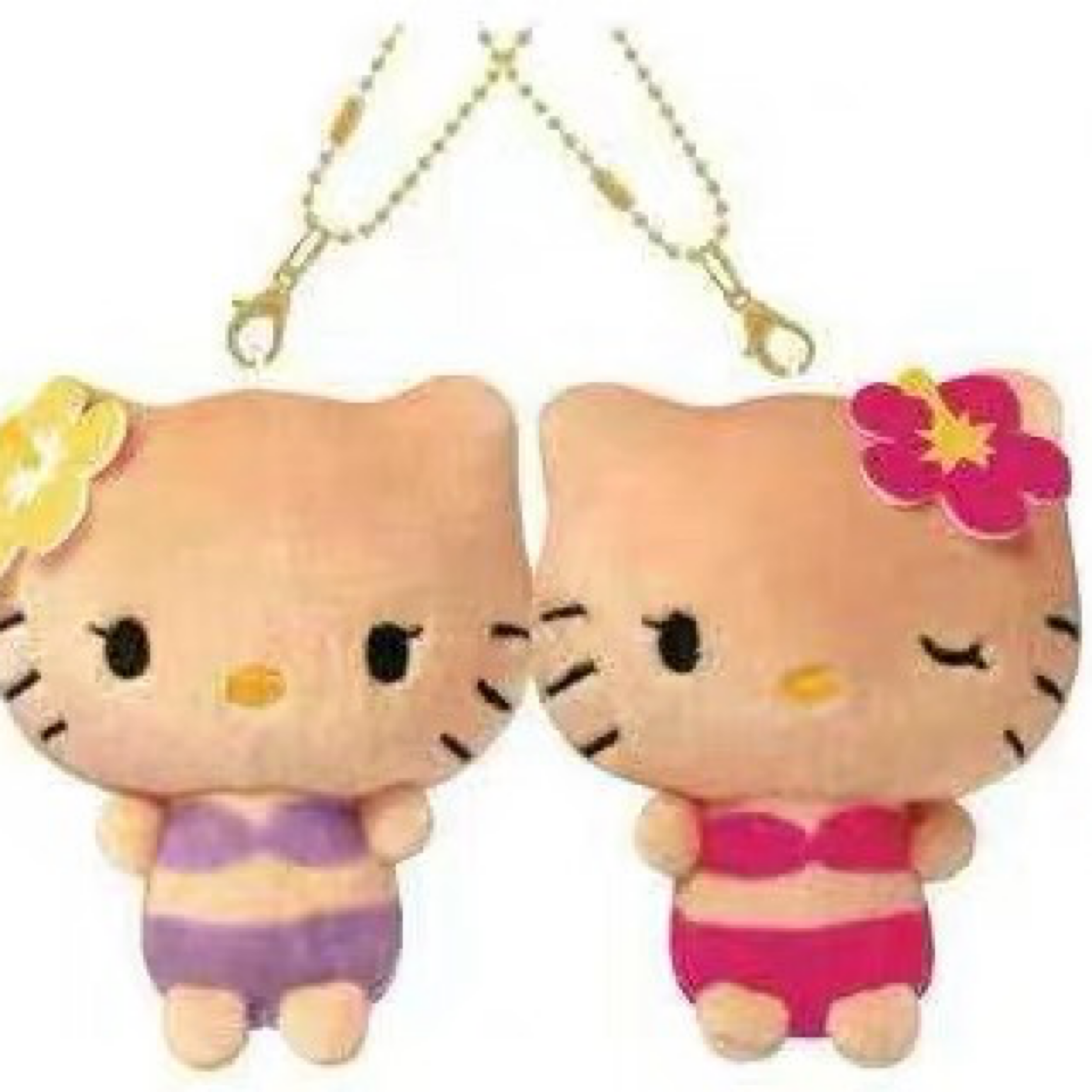 【現貨｜正版】✅ 日本三麗鷗  烤焦Kitty  磁吸貼貼公仔 夏日泳裝系列 曬黑 黑皮 Kitty
