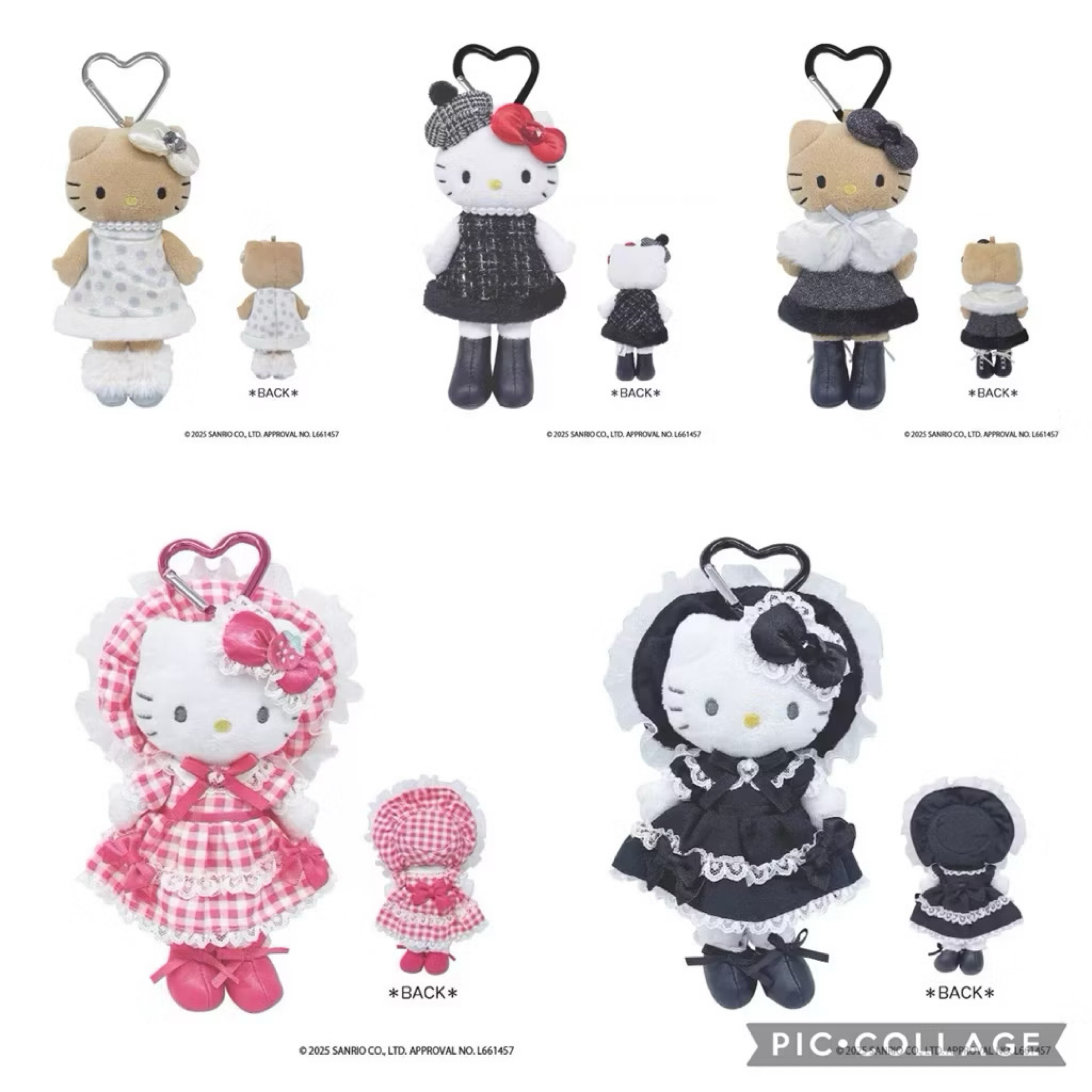 【現貨｜正版｜全新】✅ 日本三麗鷗  貴婦系列 長腿Kitty  黑色貴婦 小香風 豹紋 蘿莉風 毛披肩 吊飾 包掛