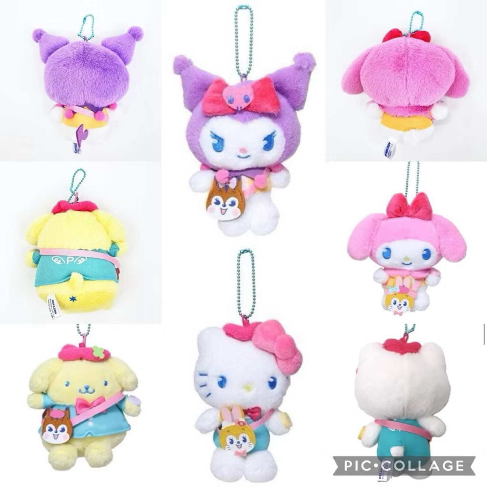 【現貨｜正版聯名】✅ 日本三麗鷗  Kuppy Ramune 聯名 玩偶包掛 毛絨吊飾 布丁 kitty 美樂蒂 酷洛米