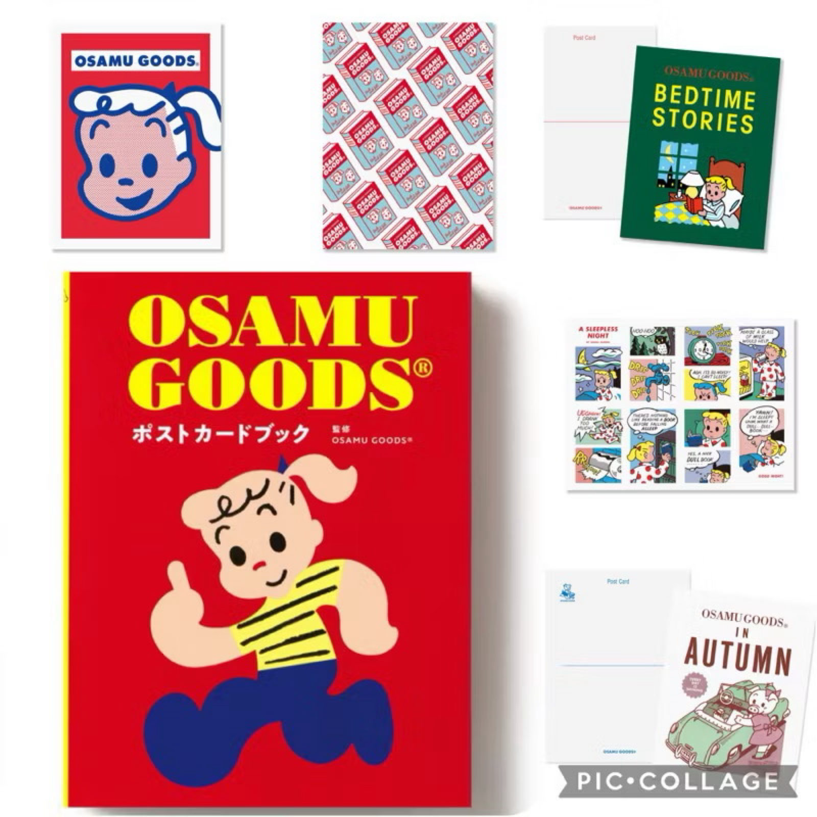 現貨 日本人氣插畫大師  原田治 明信片書 24枚明信片 OSAMU GOODS ポストカードブック
