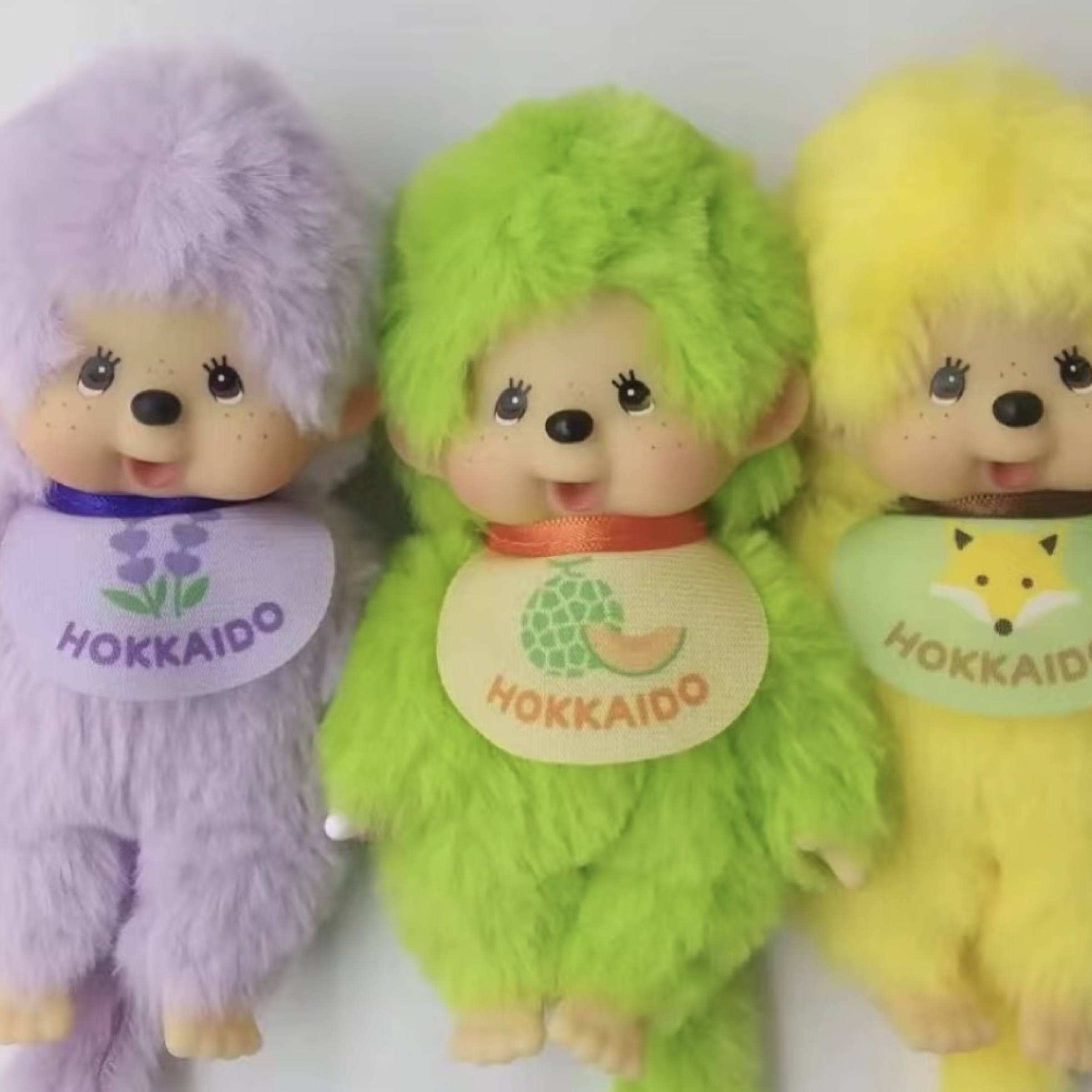 【現貨｜正版|全新】✅ 北海道限定 地方限定 特別款 Monchhichi 夢奇奇 蒙奇奇 薰衣草紫 哈密瓜綠 檸檬黃