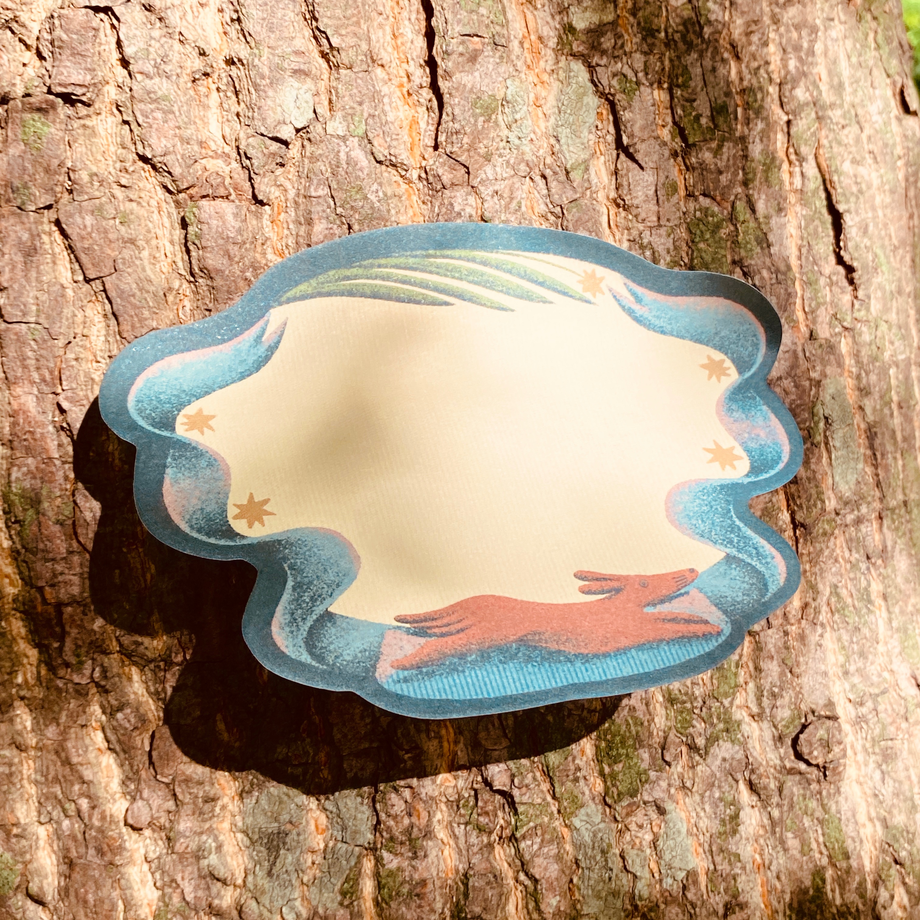 狗狗與星星-割型便利貼