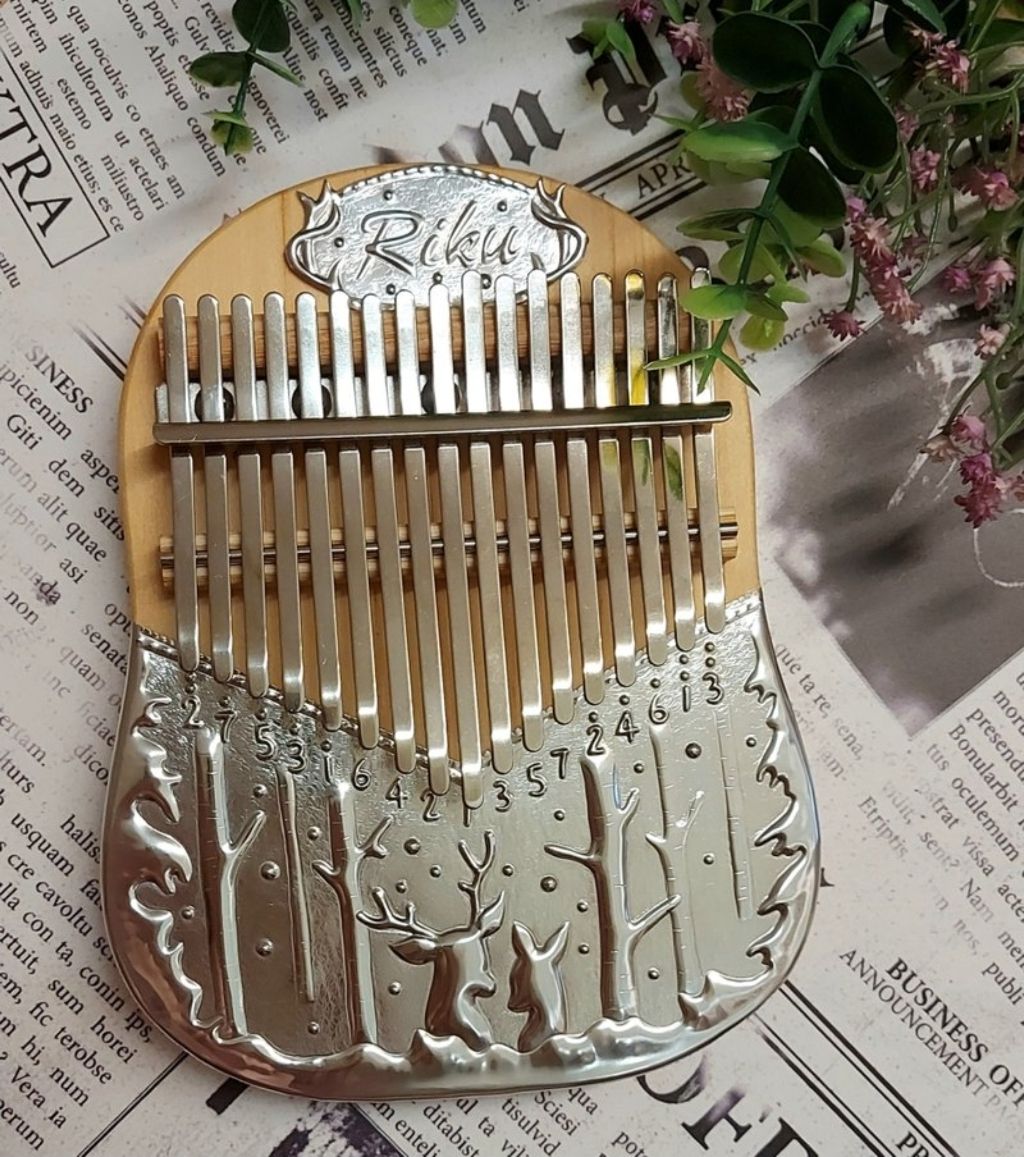 【客製化】糜鹿森林 錫雕拇指琴（Kalimba） 聖誕節禮物