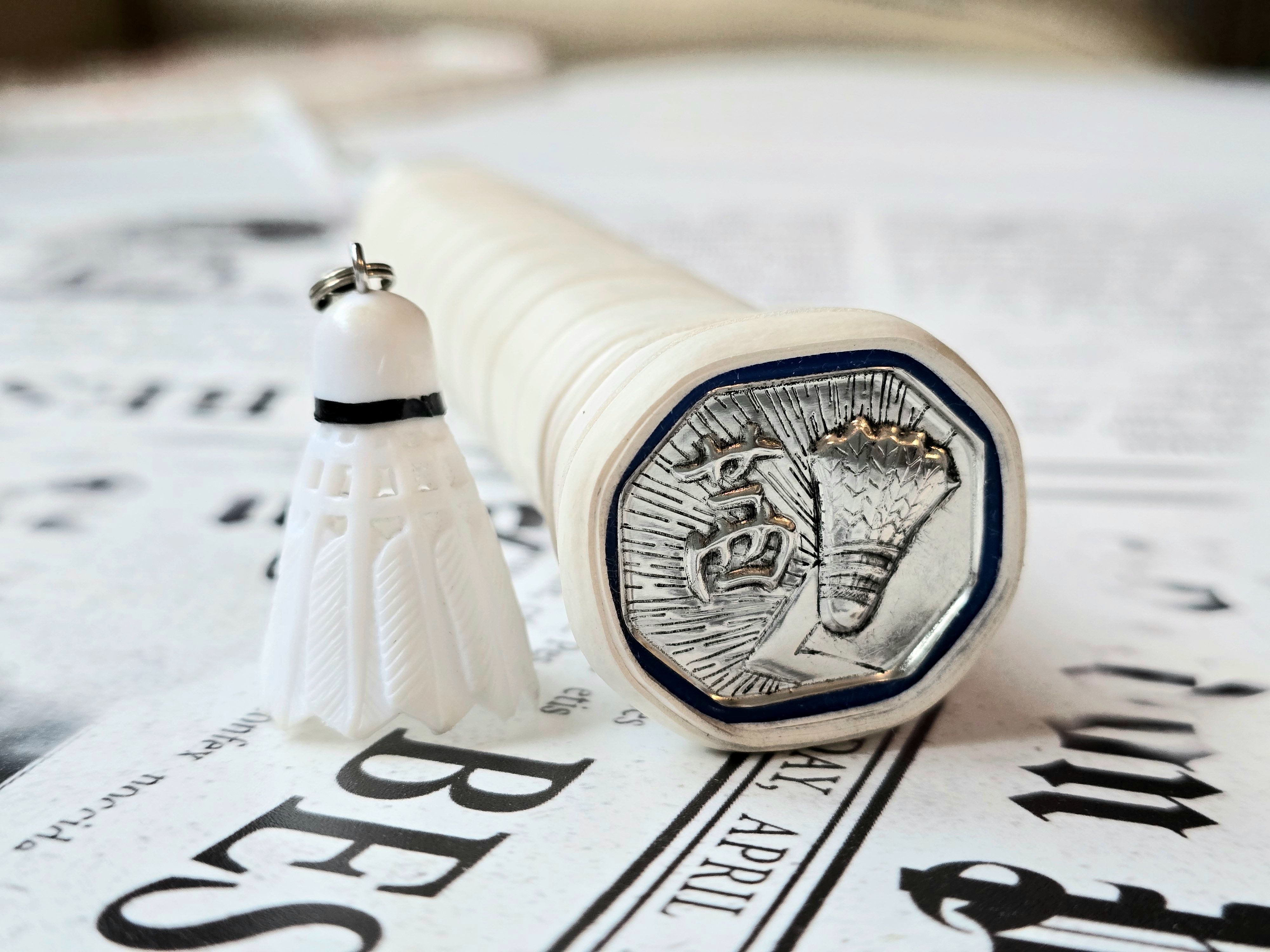 【客製化】羽毛球拍錫雕名牌