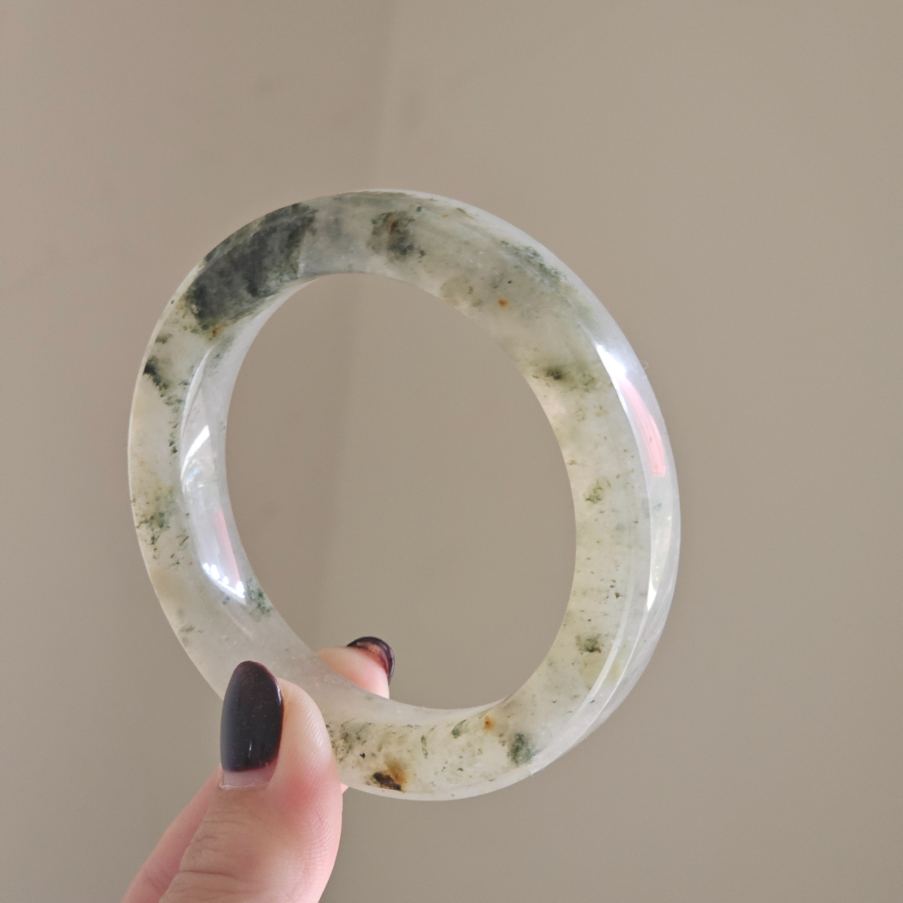 冰起光俄羅斯翡翠（石英岩質玉）60圈口