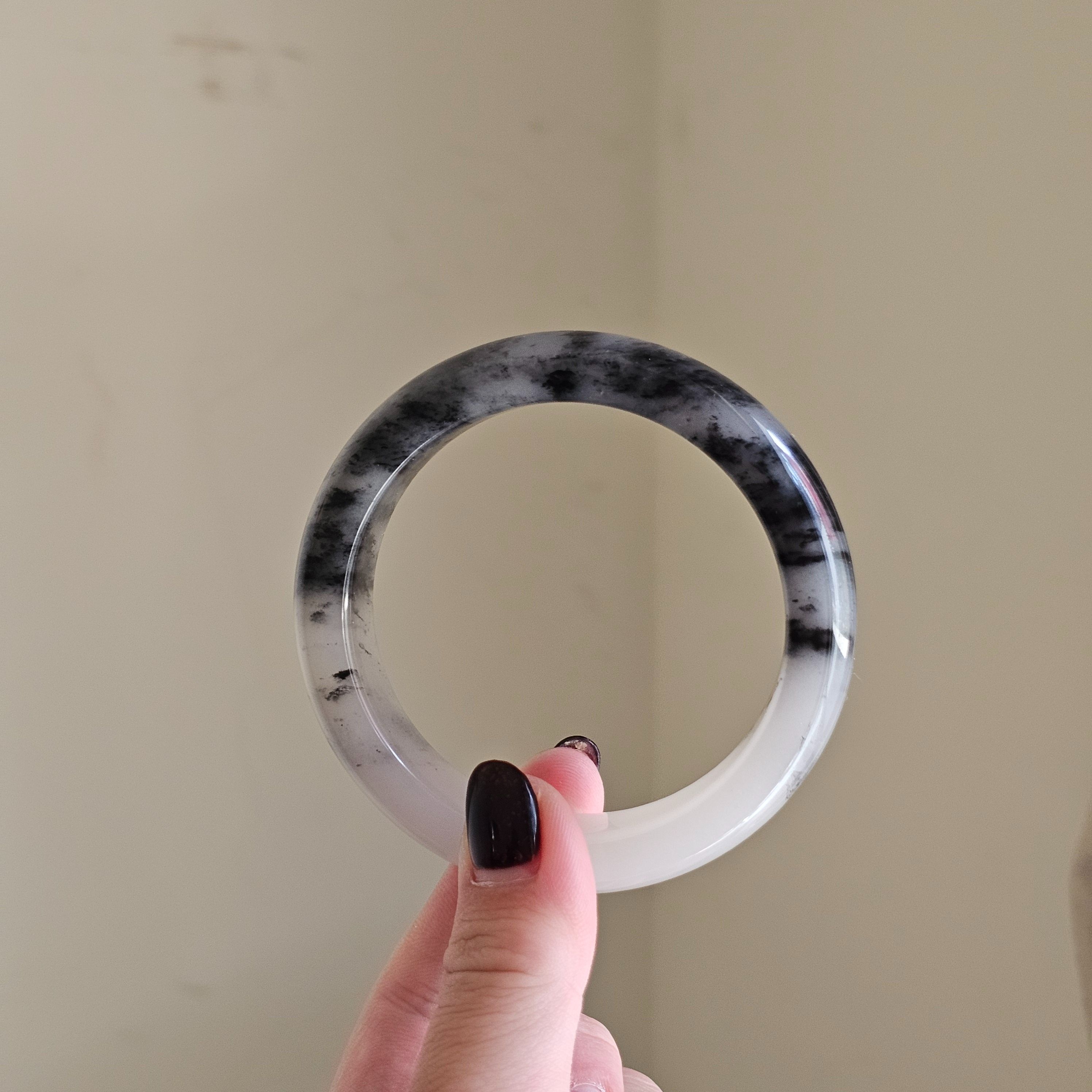 金絲玉水墨手鐲 62.5圈口