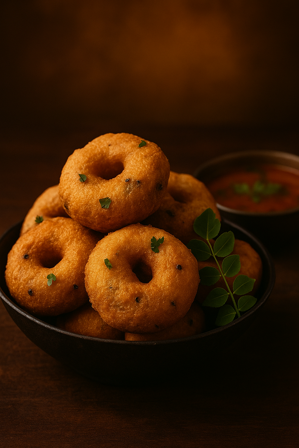 香酥炸豆圈佐羅望籽沾醬 Medu Vada with Tamarind Chutney 350g