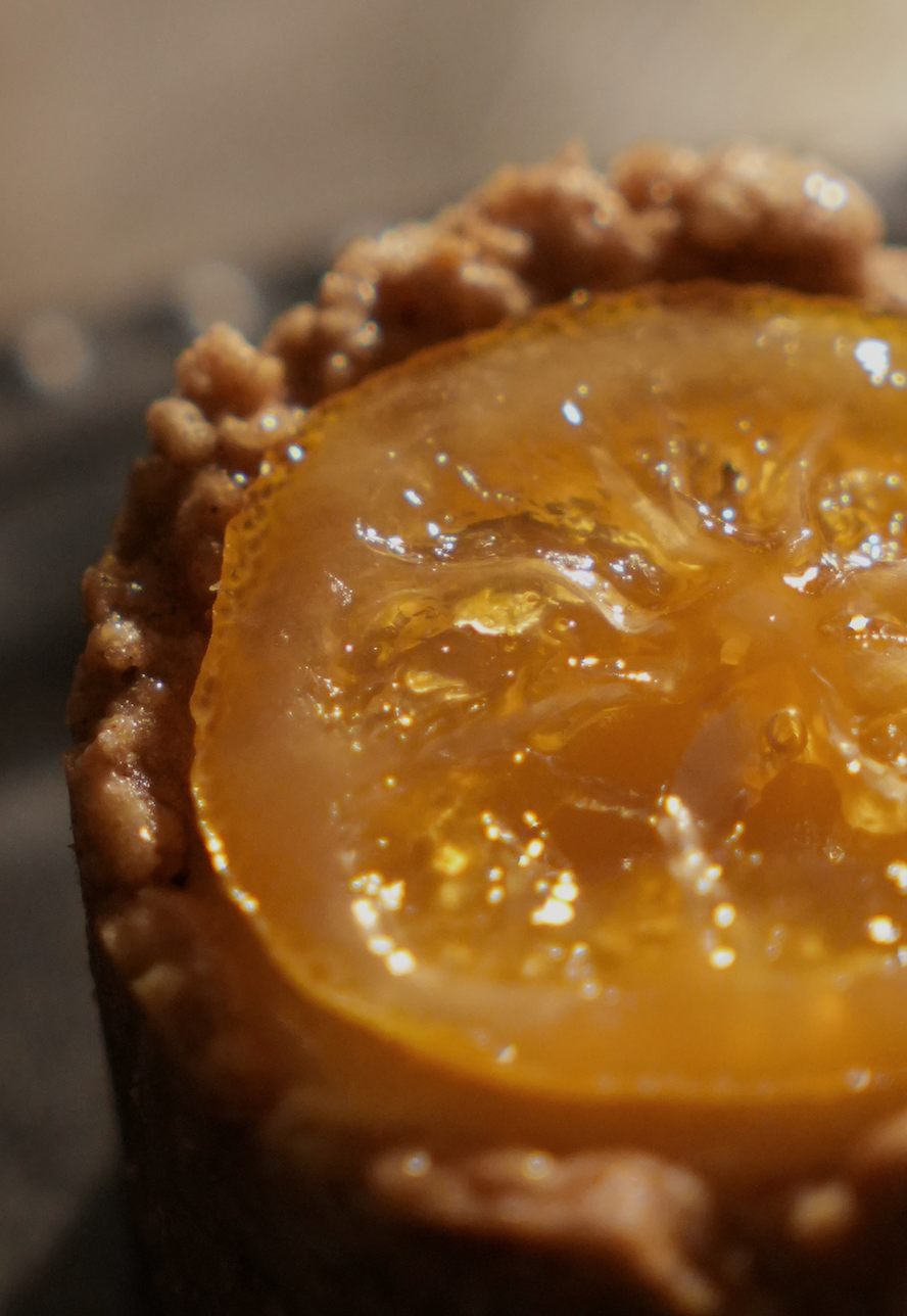 蜜漬黃檸檬塔 ｜燕麥塔｜