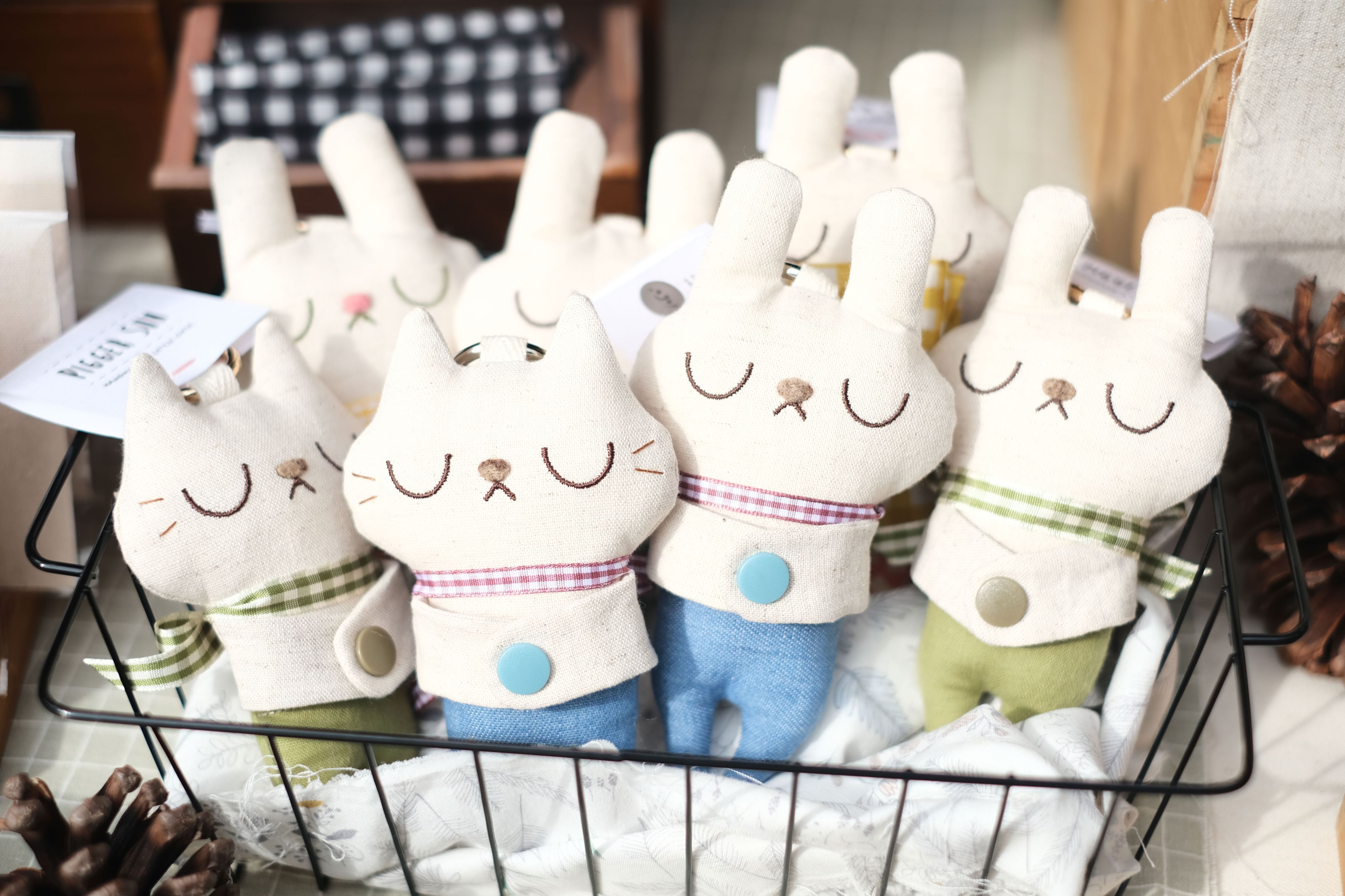 森林小動物-兔兔鑰匙圈