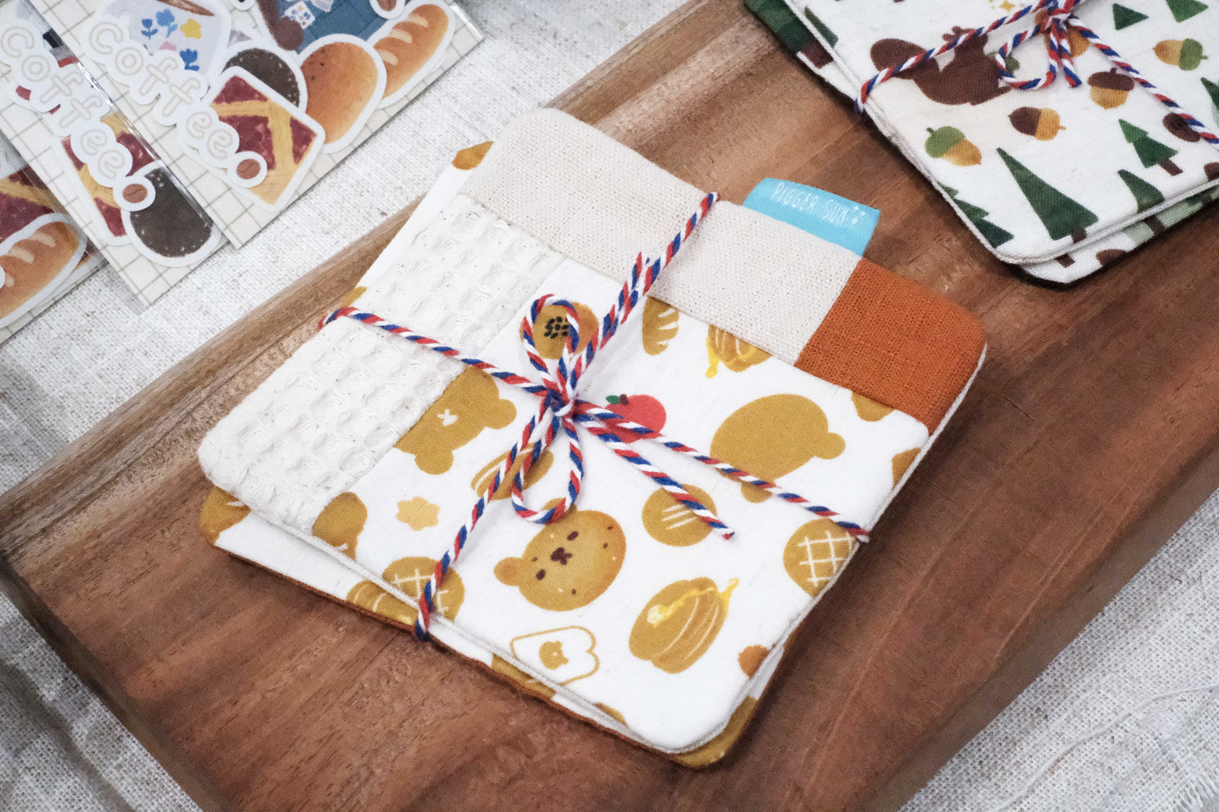 熊熊麵包店-拼接杯墊組