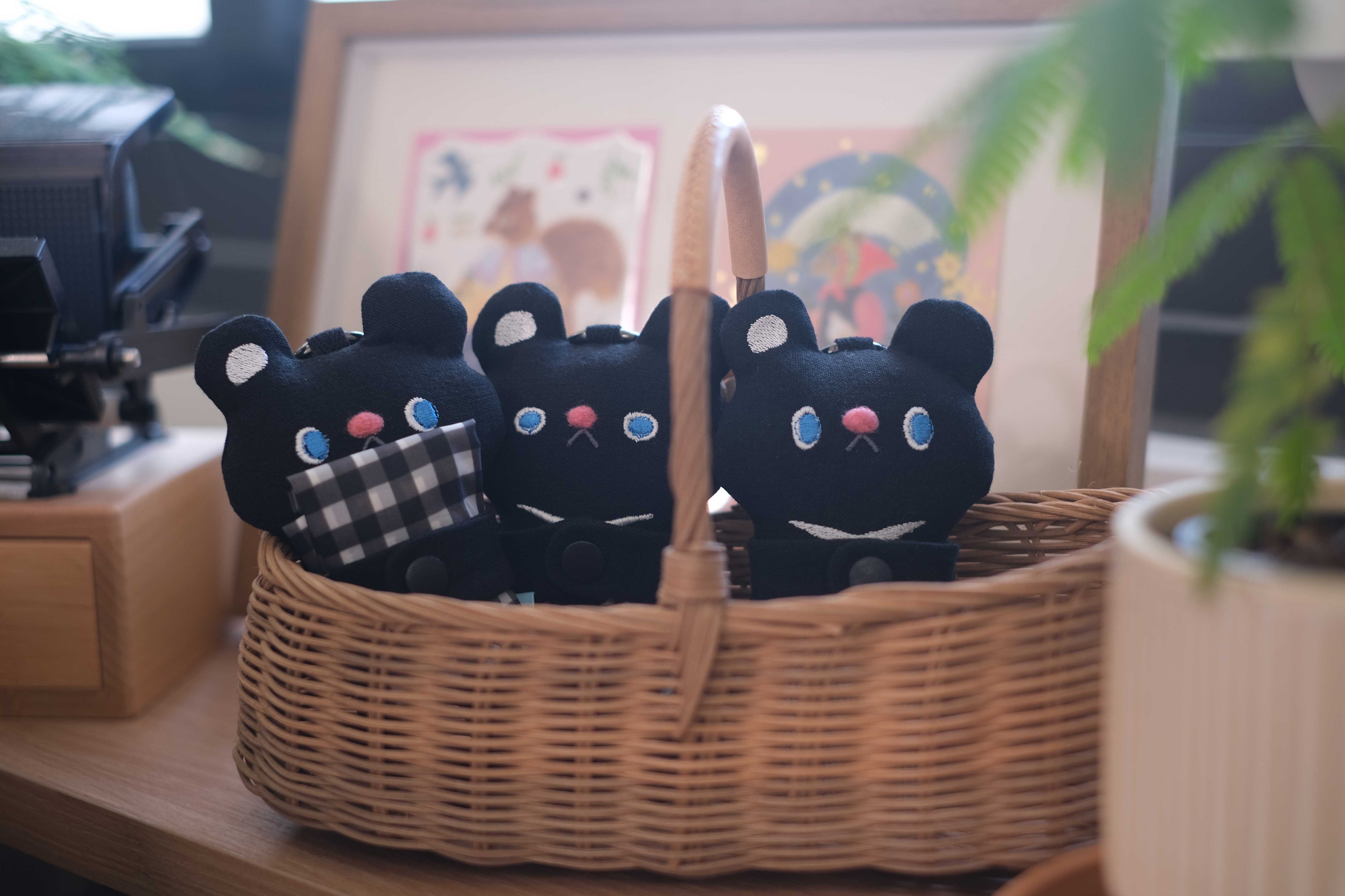 森林小動物-台灣黑熊鑰匙圈