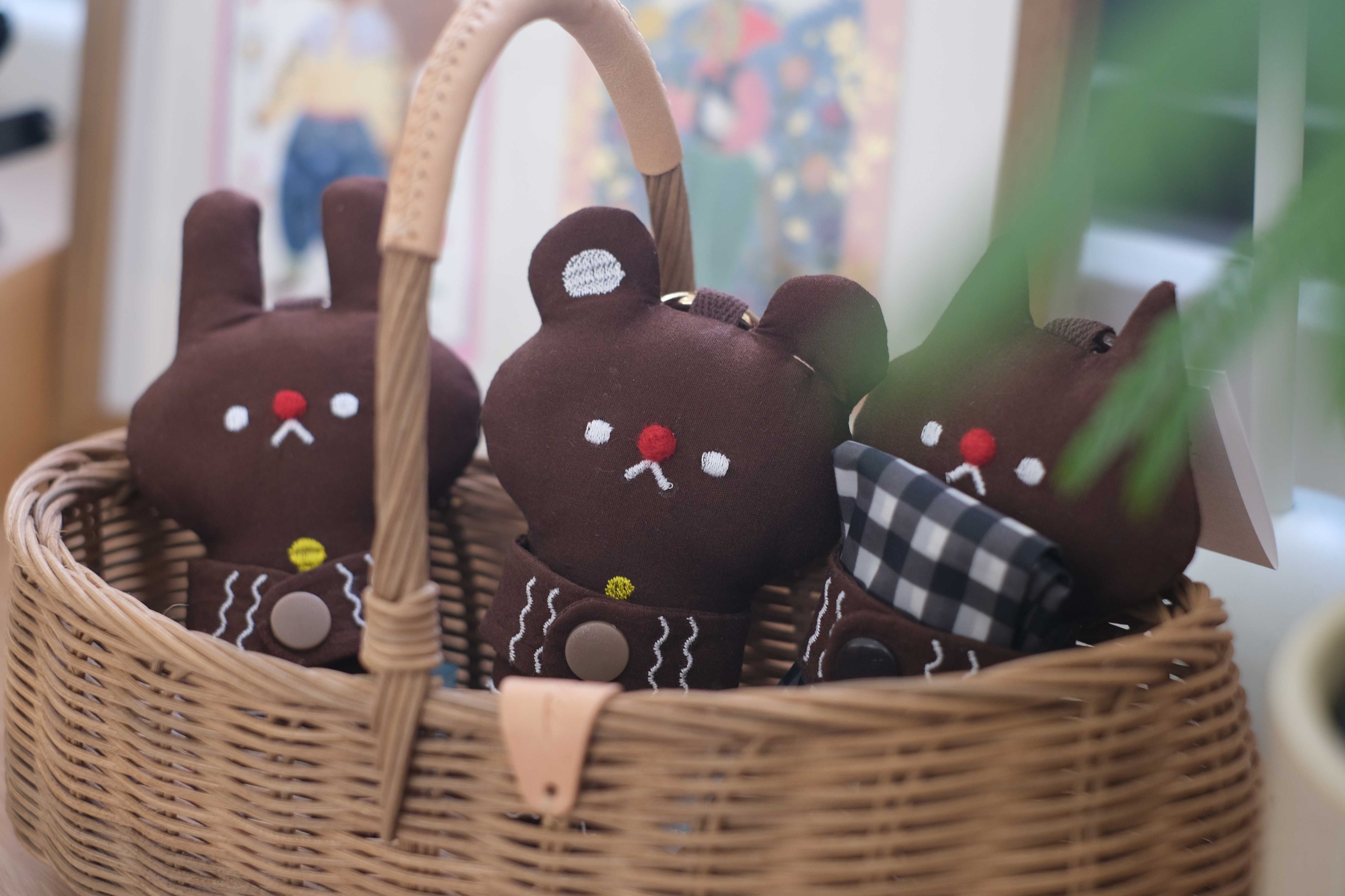 森林小動物-薑餅熊鑰匙圈