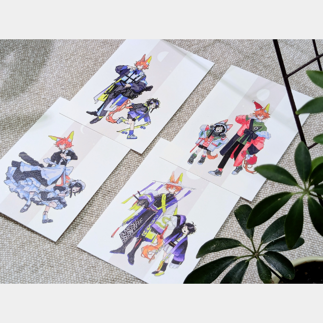 【殘月】輪系列明信片組