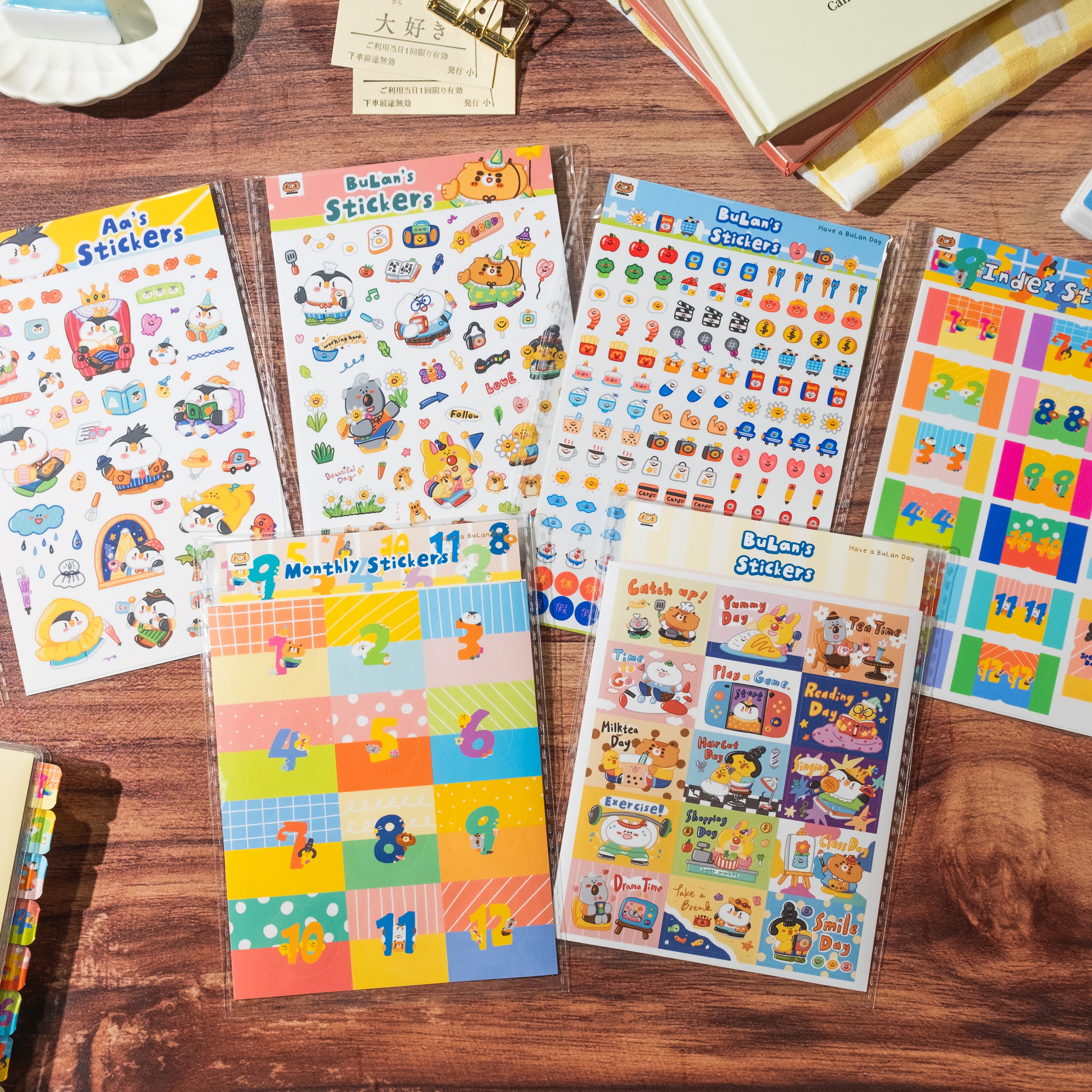 布嵐的A6手帳貼紙（有6款）