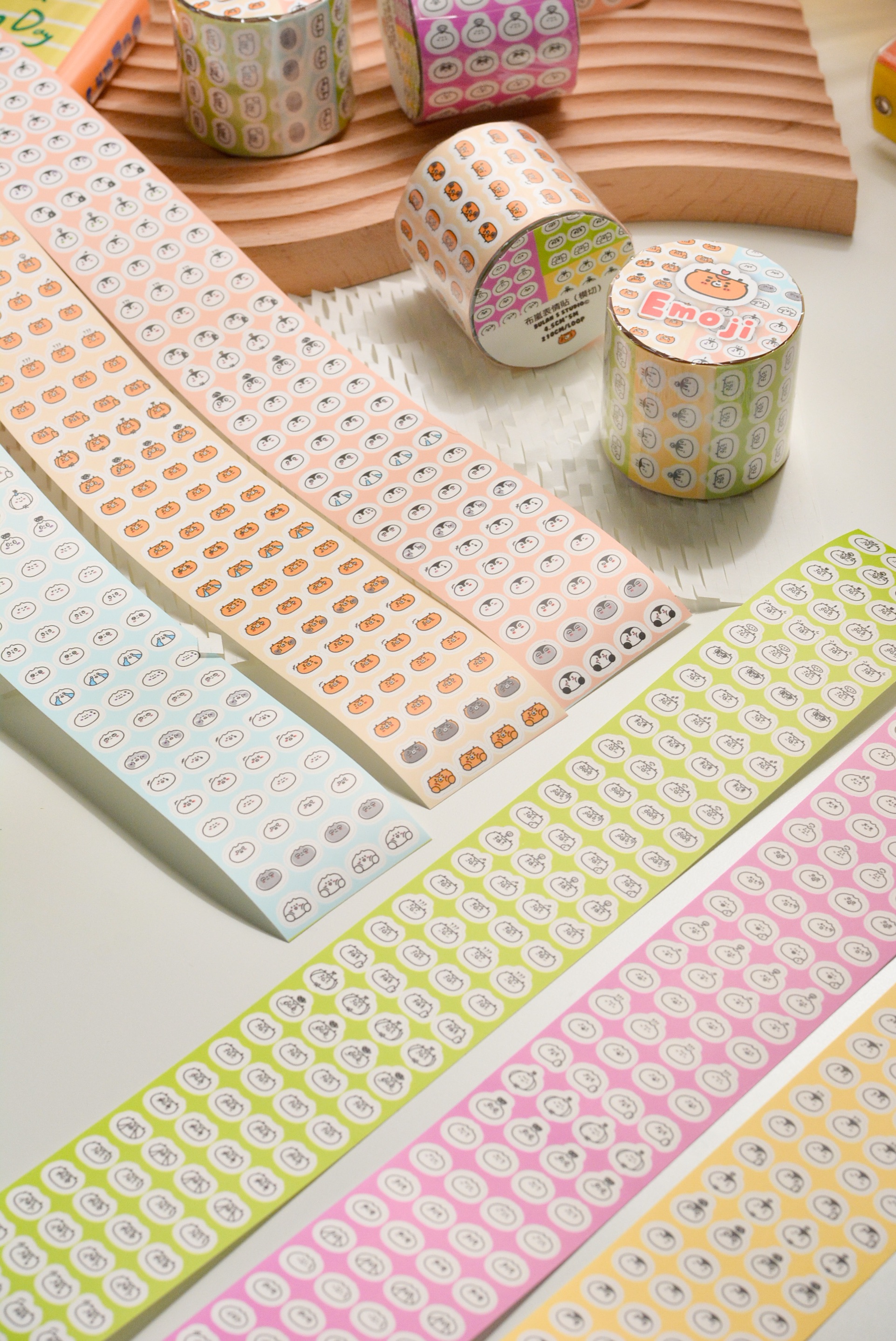 表情貼貼紙卷5m