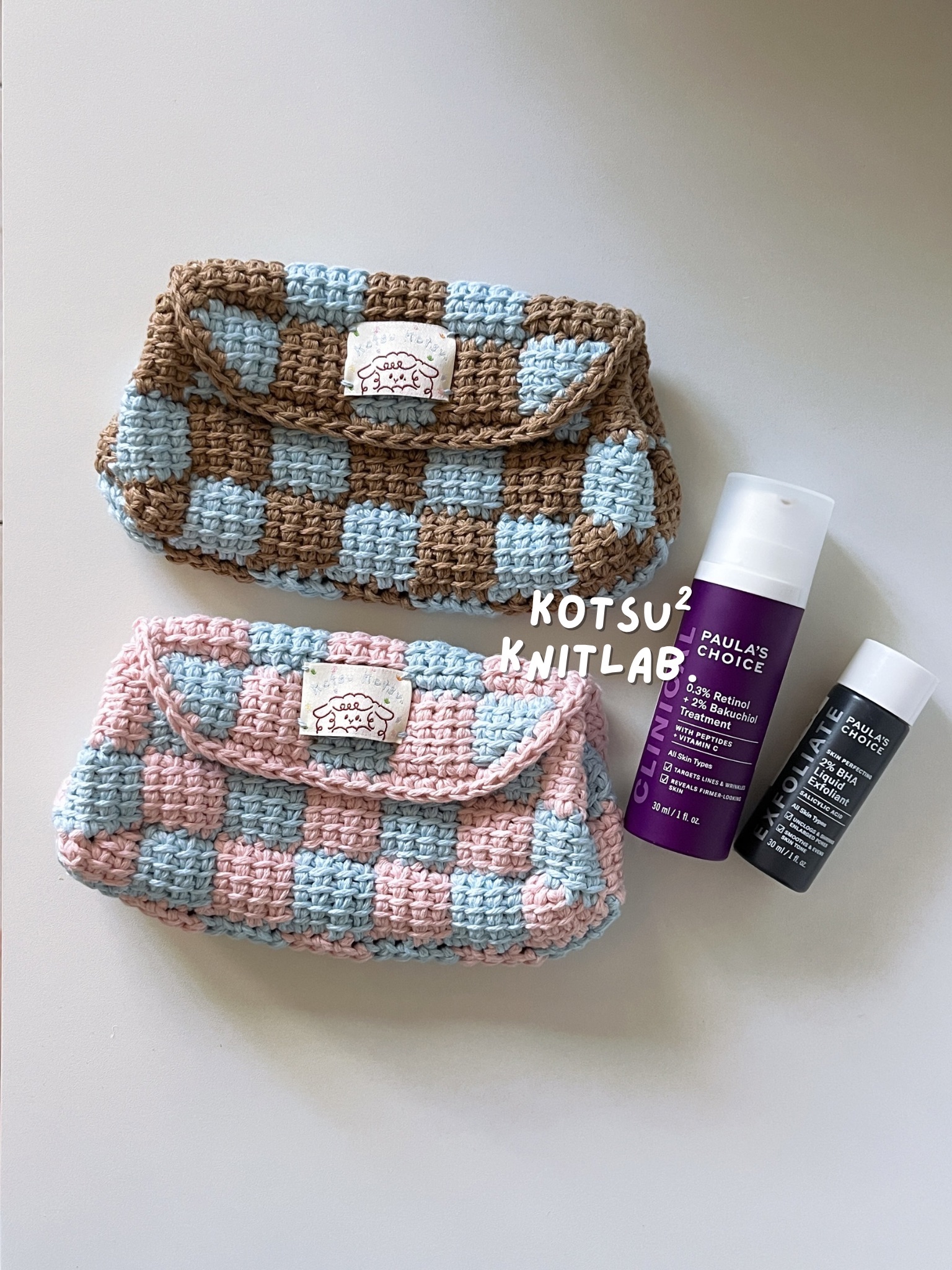 胖嘟嘟的棋盤格小胖包