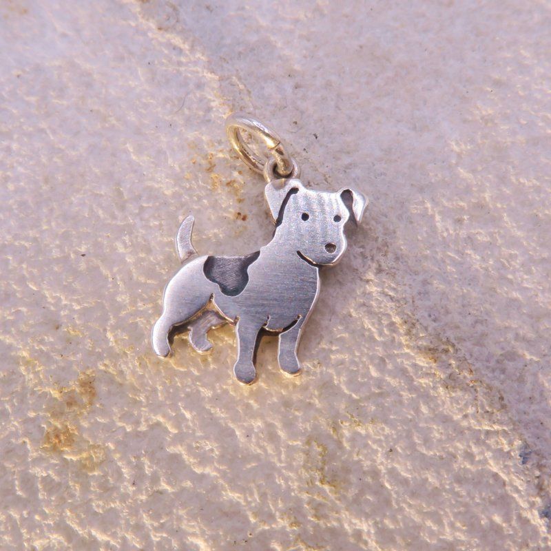 傑克羅素 - 純銀迷你狗狗墜子
