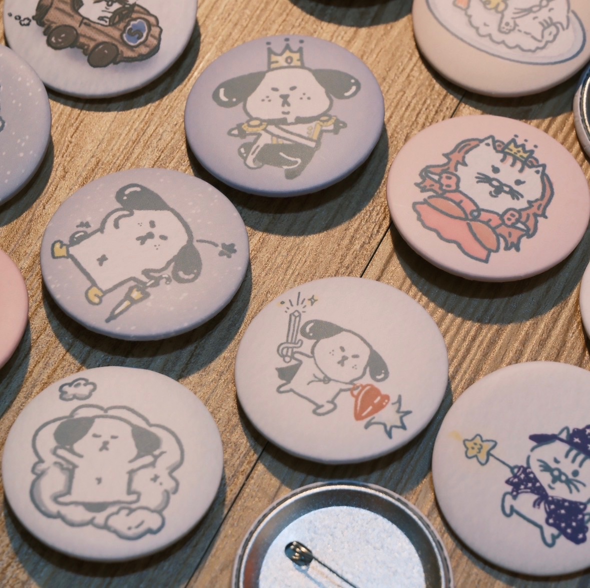 44mm別針｜啞膜鐵底