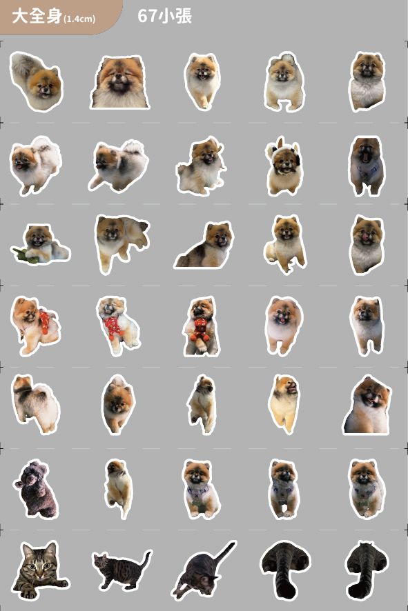 客製化轉印貼-可愛狗狗貓貓